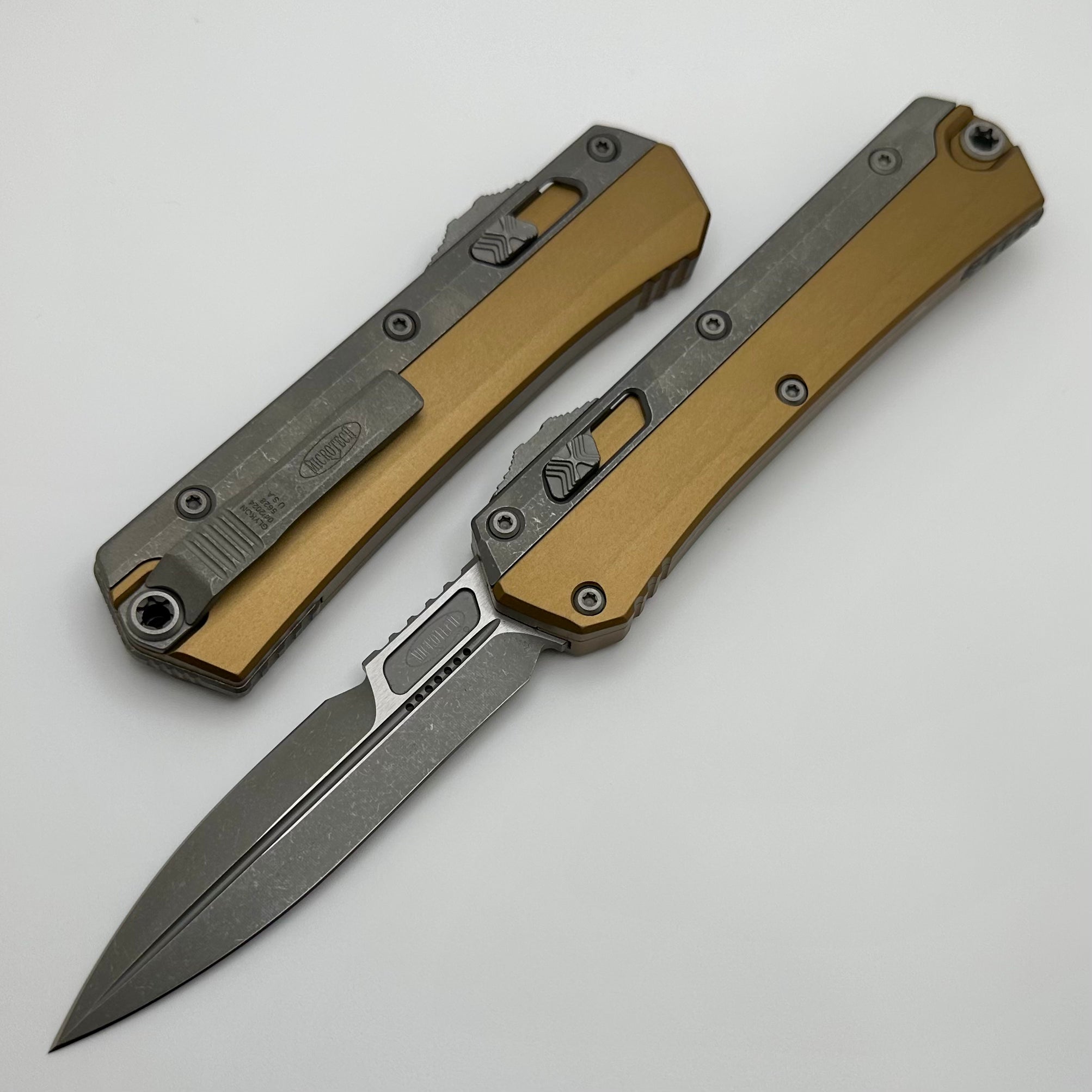 Microtech Glykon Apocalyptic Standard Bayonet - Premium Tactical Knife with Tan Handle