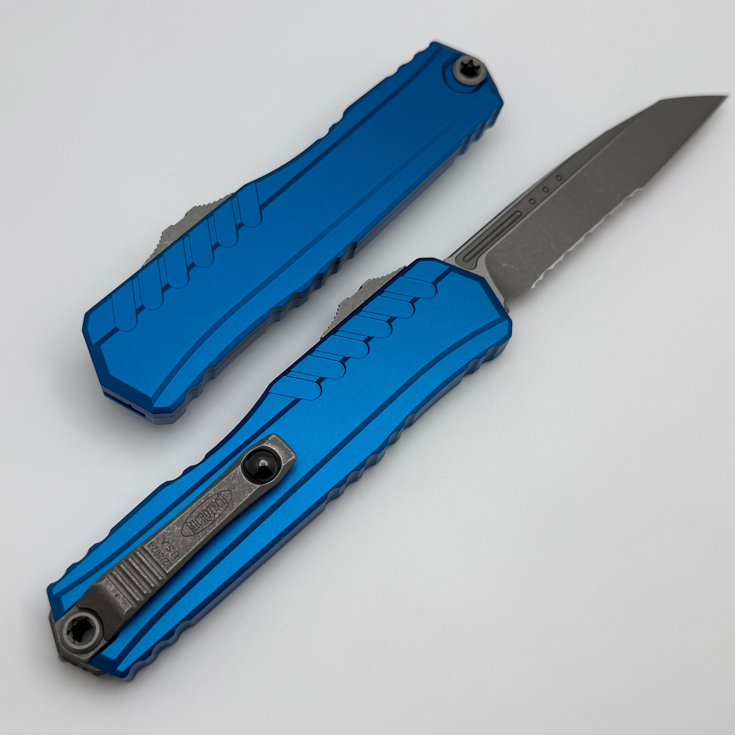 Microtech Cypher II S/E Apocalyptic Blue Tactical Knife