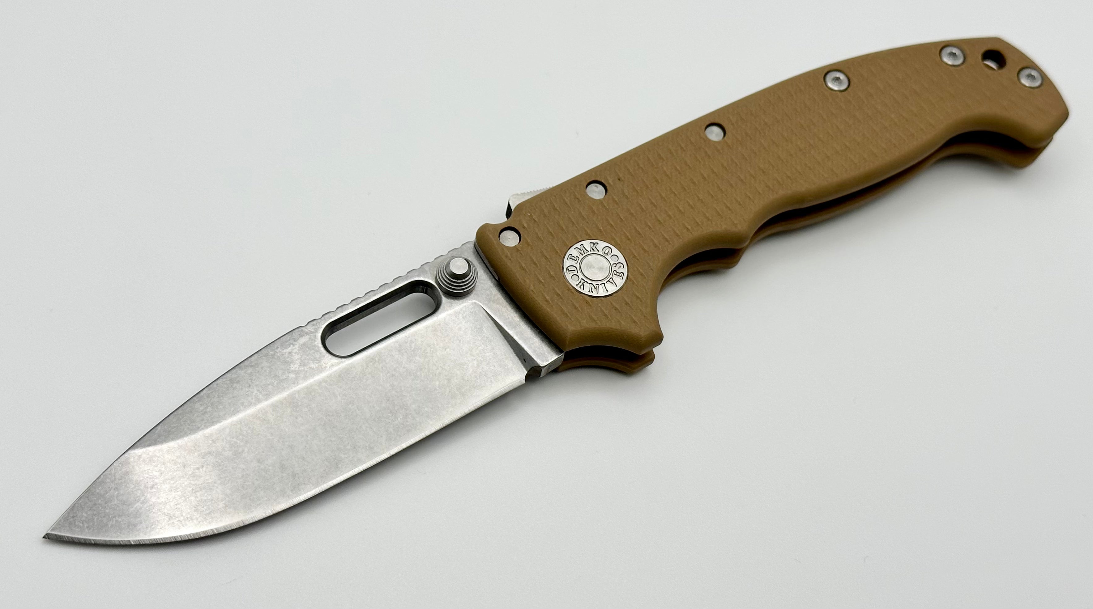 Premium Demko Knives MG AD20 Exclusive Drop Point 3V - Brown G-10 (Limited Edition)