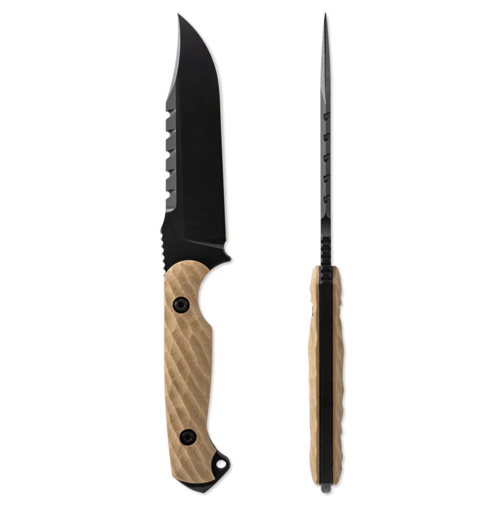 Toor Knives Crewman Omaha - Premium G-10 Handle Fixed Blade with Cruwear Steel