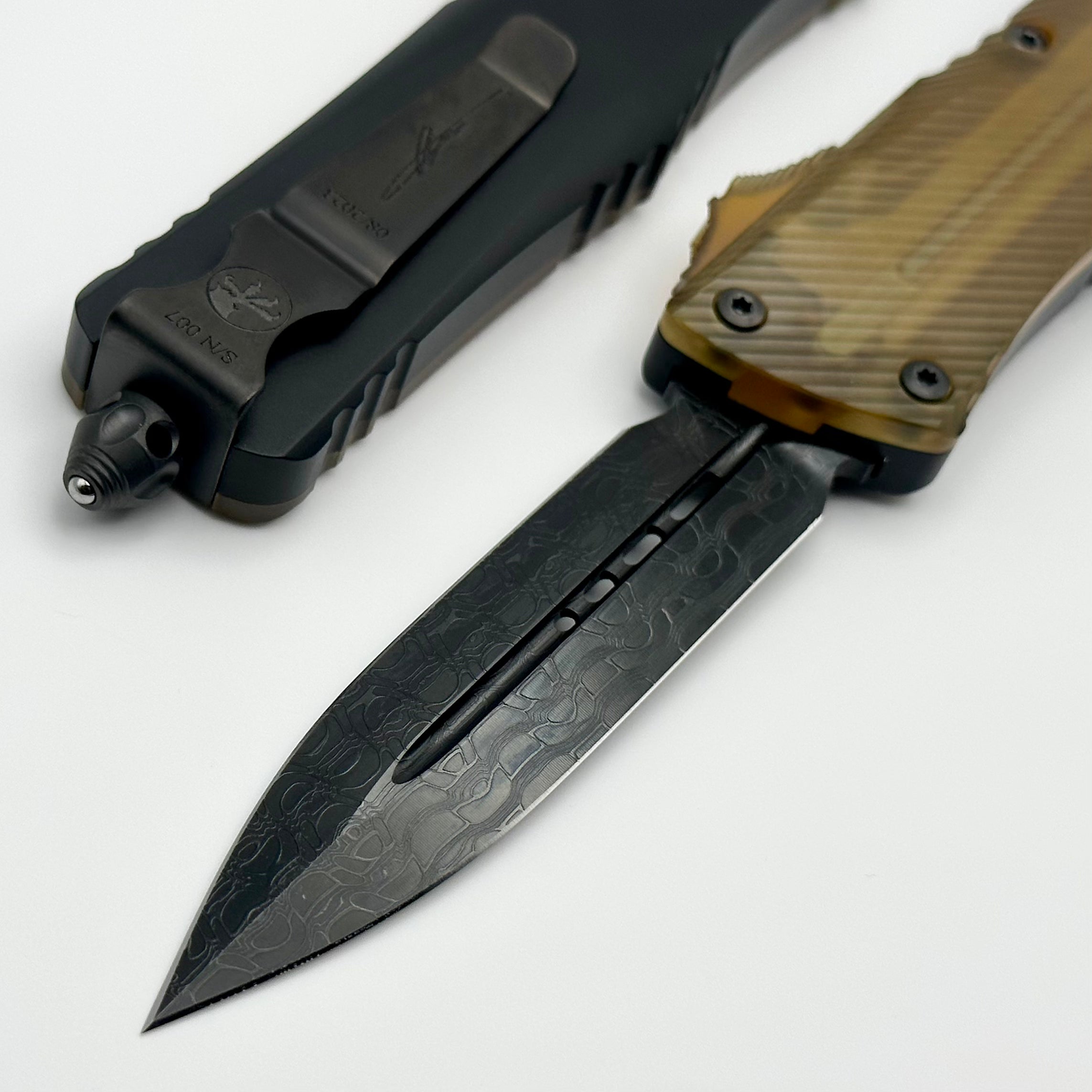 Premium Combat Troodon Tactical Knife - Ultem Top, DLC Damascus Blade