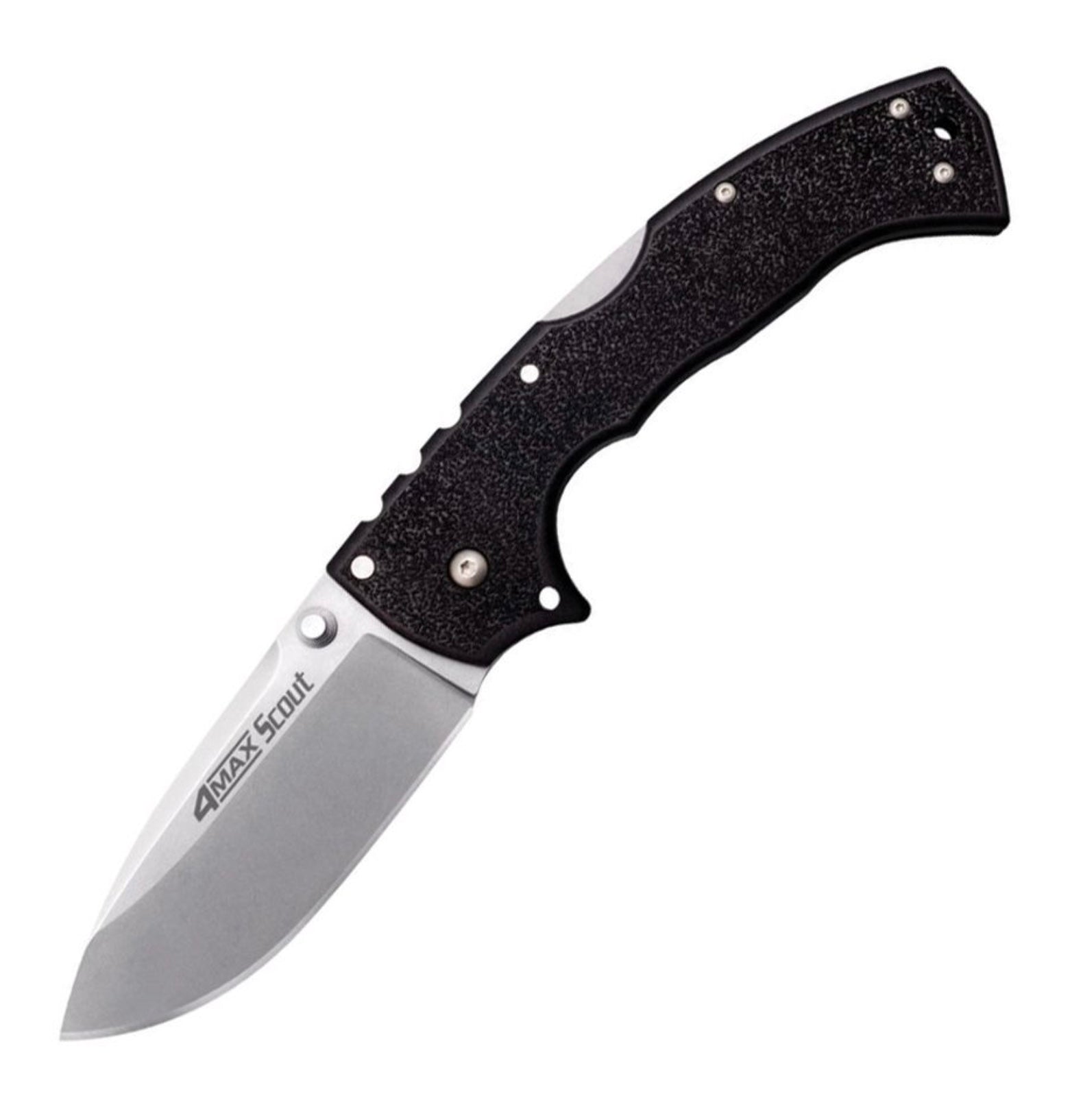 Cold Steel 4-Max Scout Knife - Premium Griv-Ex Handle & AUS-10A Steel