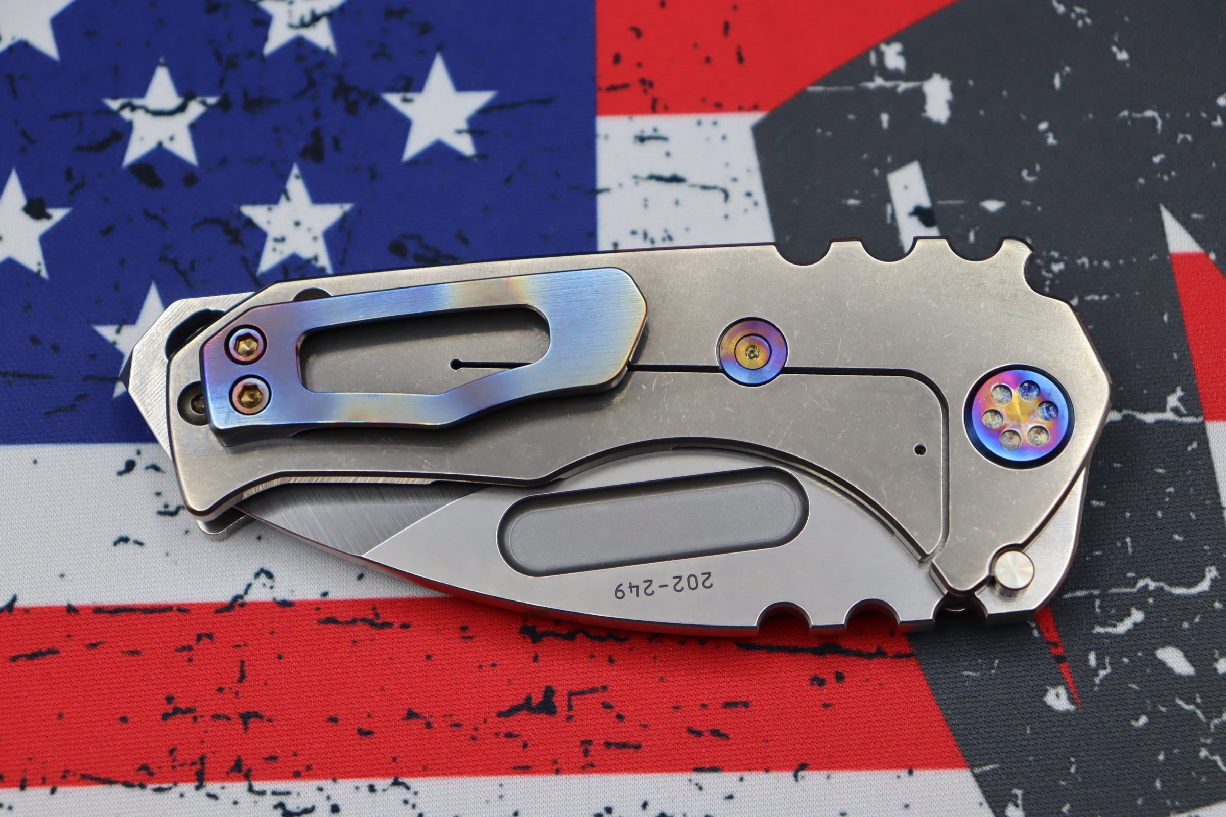 Medford Praetorian Genesis T S35VN Tactical Folding Knife - Premium Flamed Hardware & Tumbled Finish