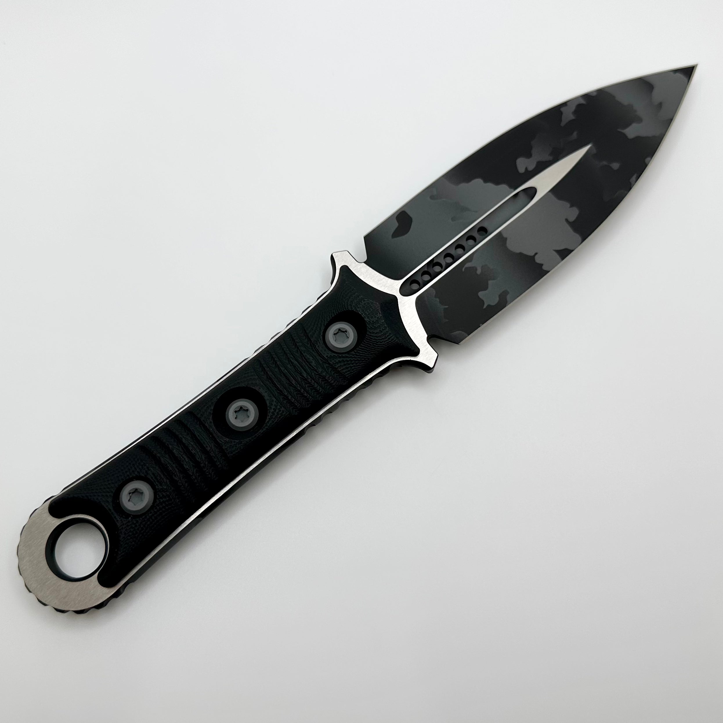 Microtech Borka SBD Urban Camo & Black G-10 Tactical Knife