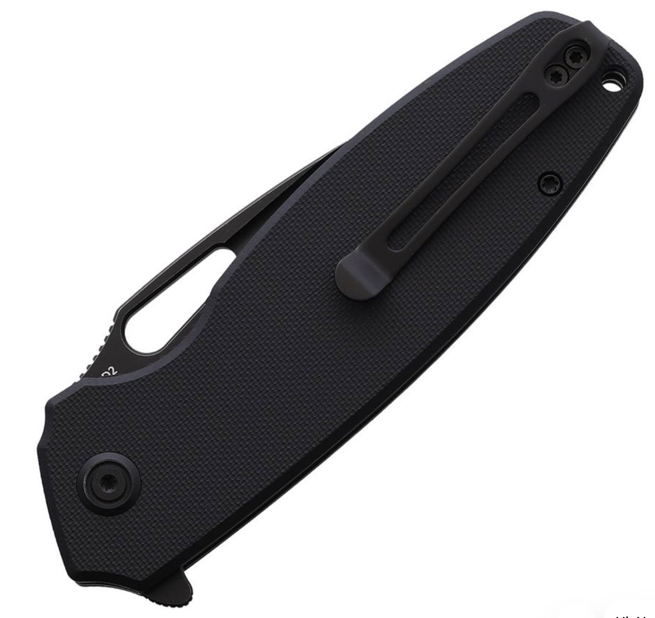 Kubey Tityus Premium EDC Folding Knife - Black G-10 Handles & D2 Blade