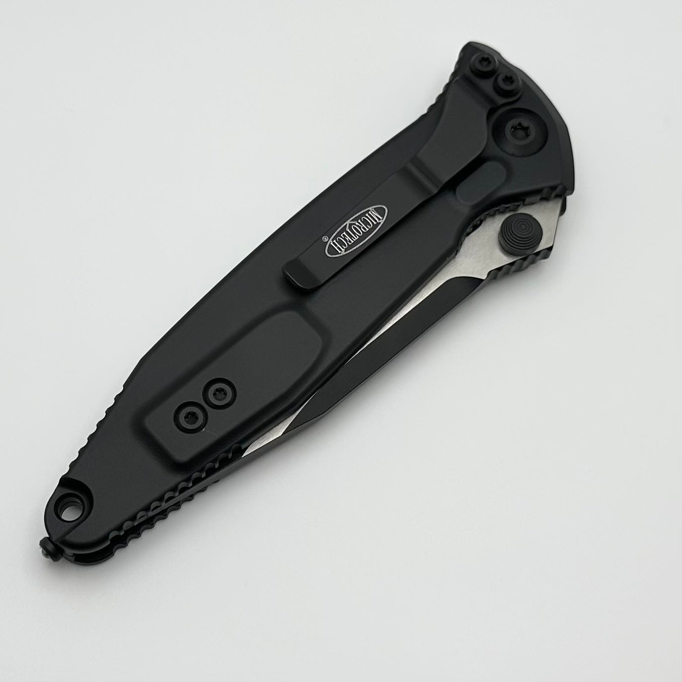 Microtech Socom Elite Tactical Knife - Premium Black Manual Folding Blade