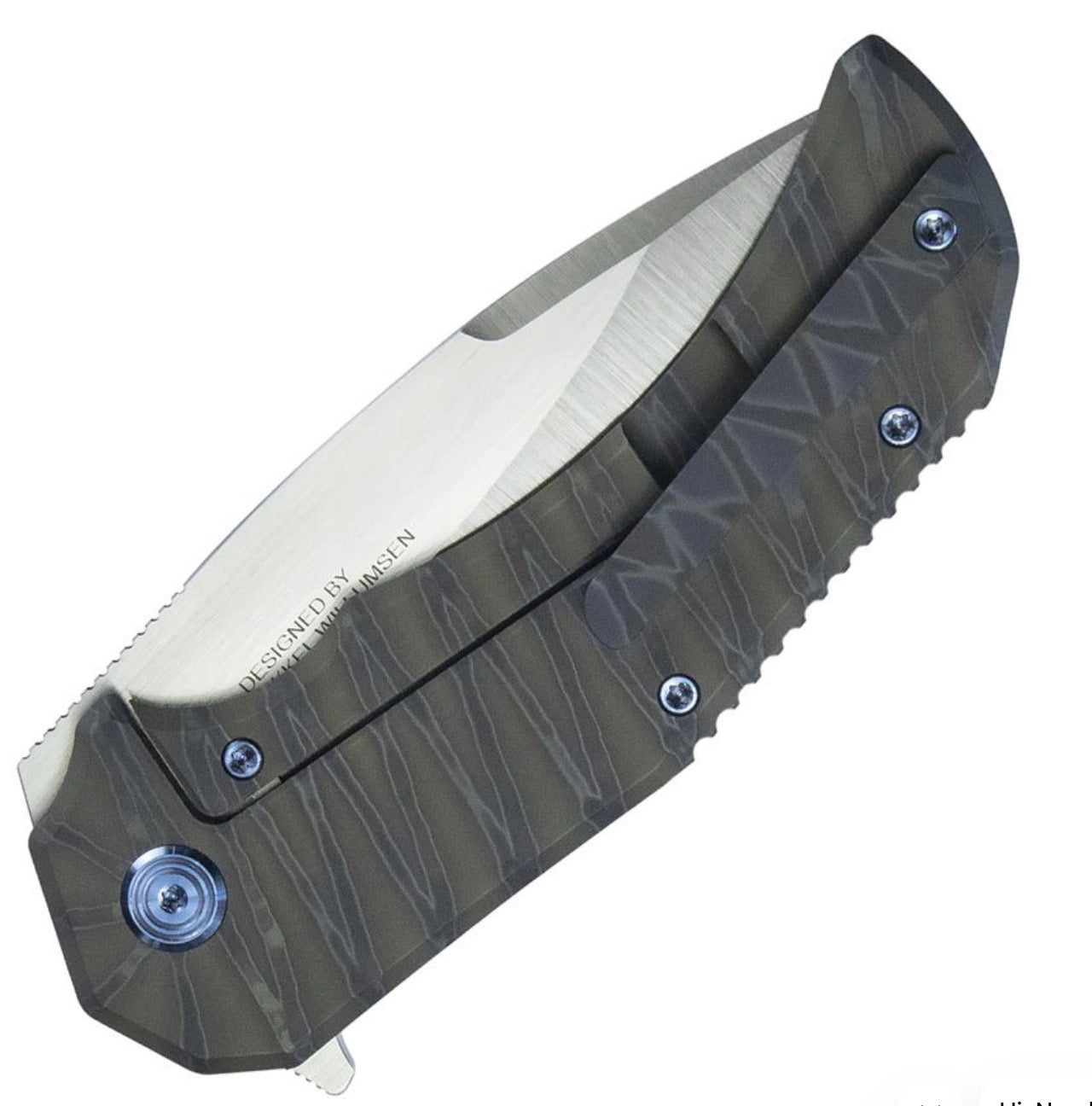 Kubey Bravo One Premium Folding Knife - M390 Blade & Titanium Handle