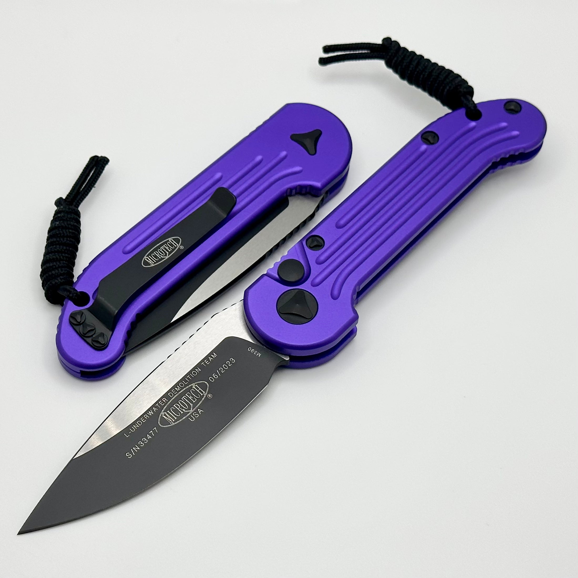 Microtech LUDT Ultimate Tactical Knife - Purple & Black