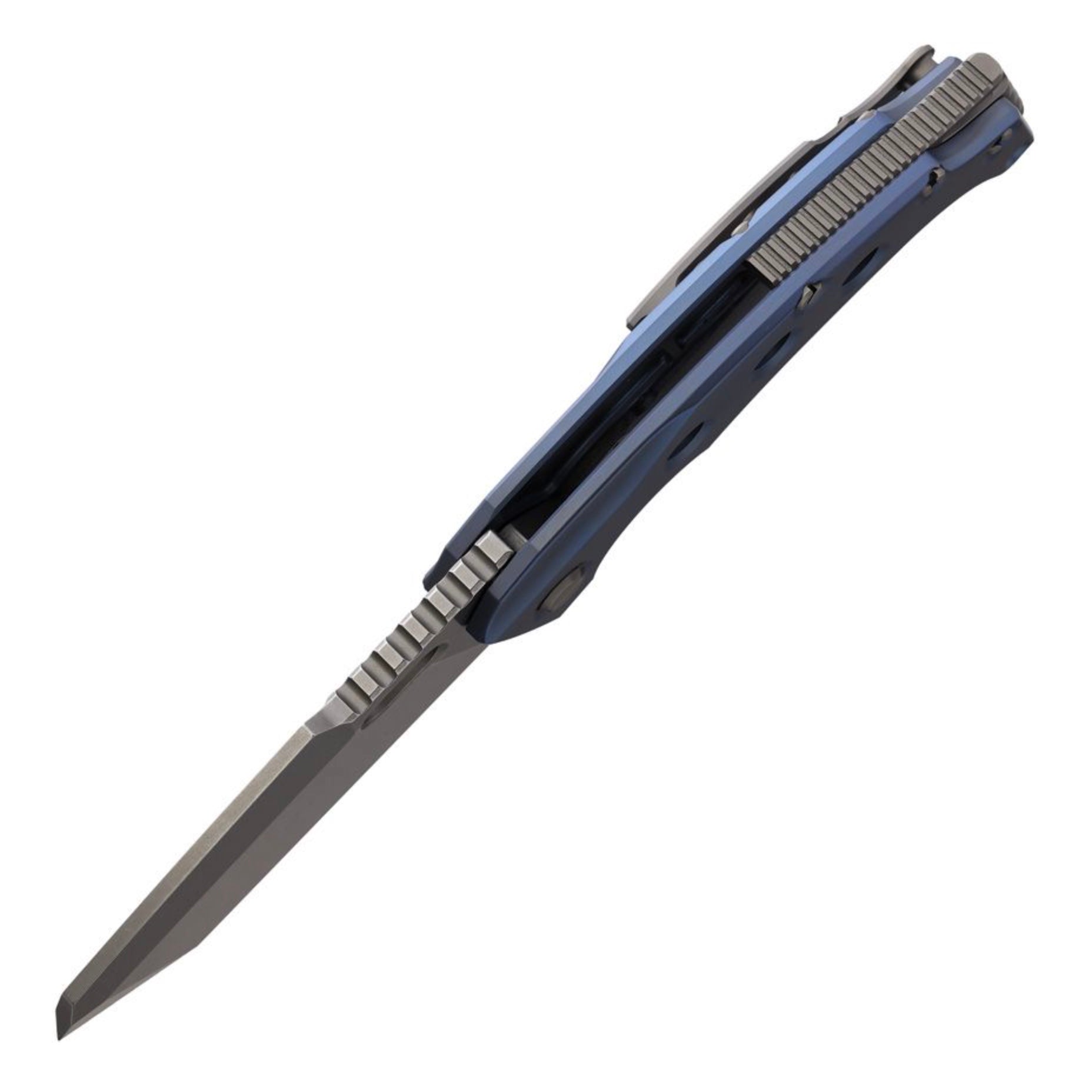 PMP Knives Titano Blue Titanium & M390 PMP067 - Premium Tactical EDC Knife