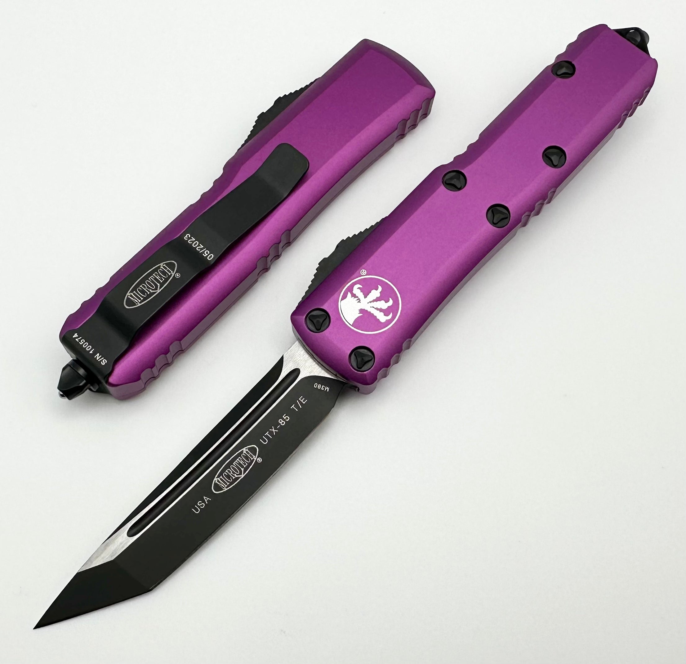 Microtech UTX-85 T/E Tanto Black & Violet - Ultimate EDC Knife