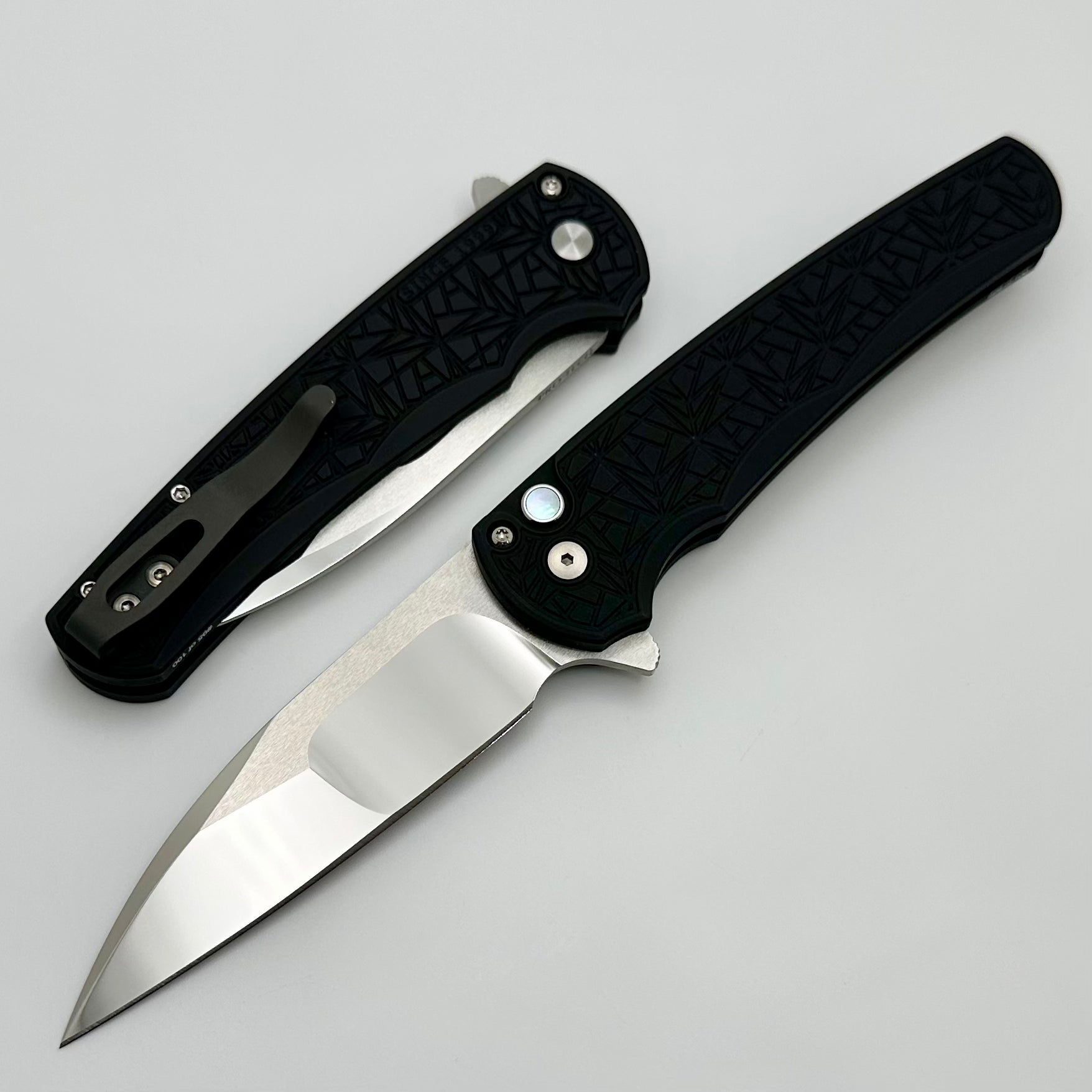 Pro-Tech Malibu Ultimate Folding Knife | Black Nexus Handle & DLC Wharncliffe Blade | 2024 Custom Edition