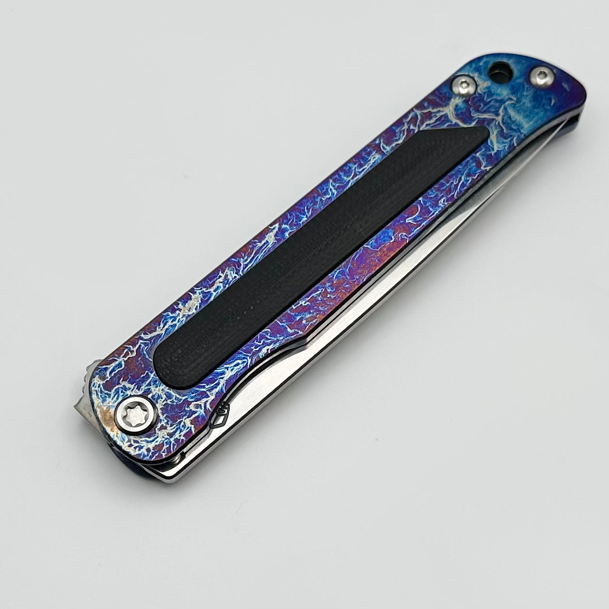 Medford T-Bone Premium Flipper Knife - Blue Titanium & Black G-10 Inlay with S45VN Blade