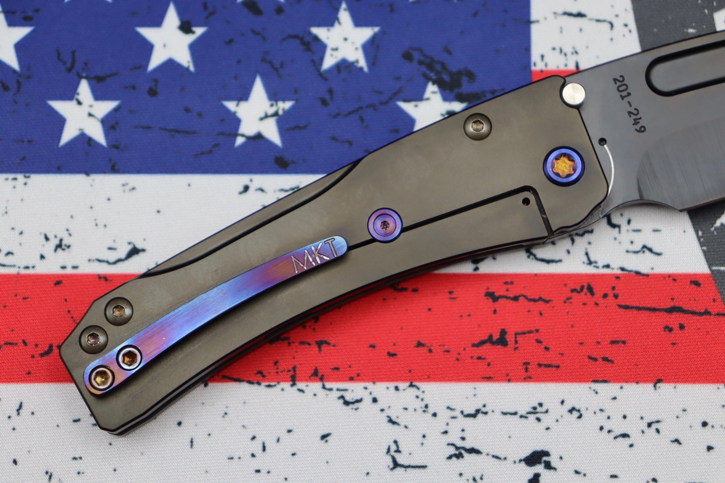 Medford Slim Midi Tanto EDC Knife - Premium PVD Coated S35VN Blade & Flamed Hardware