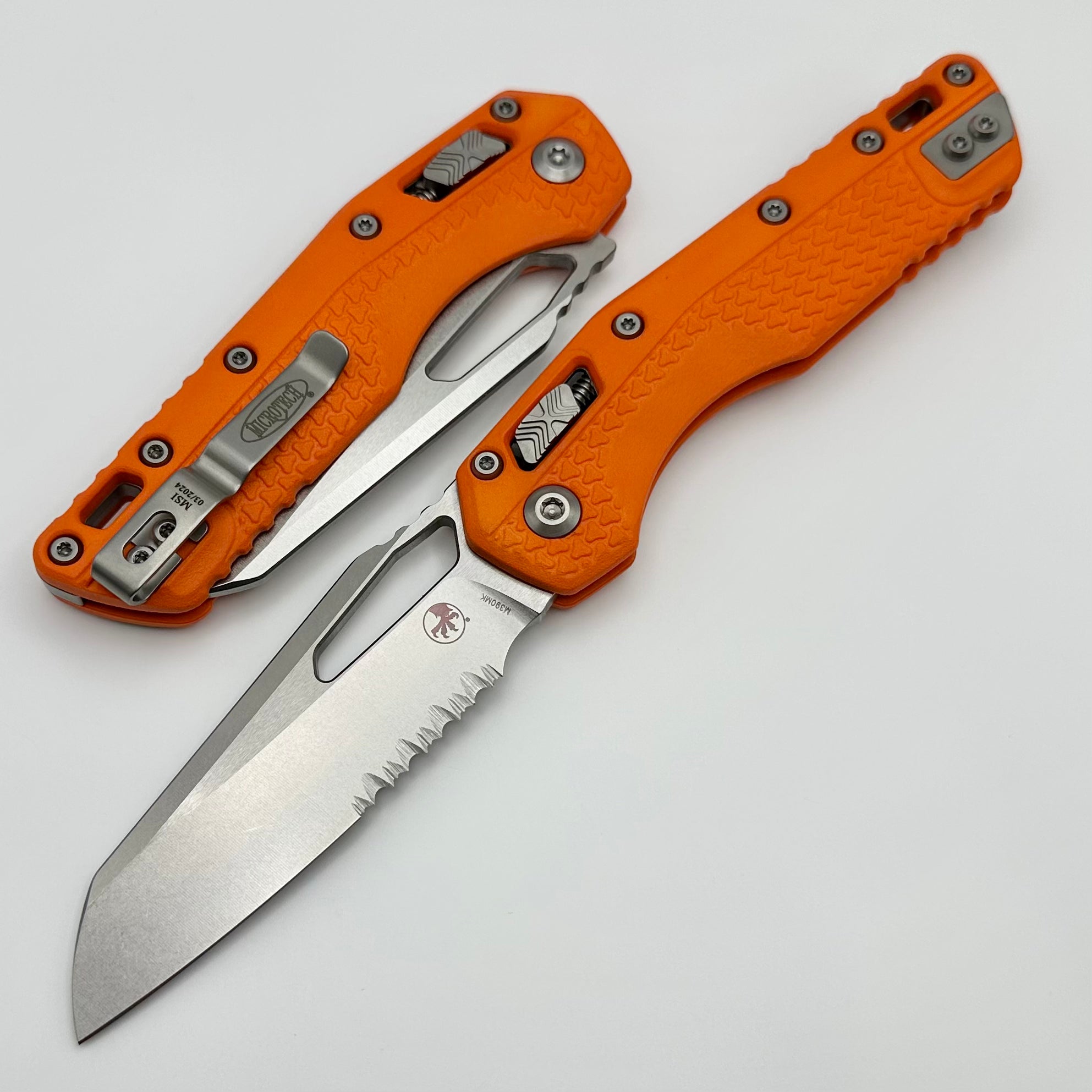 Ultimate Microtech MSI Knife - Orange Polymer Handle & M390MK Blade