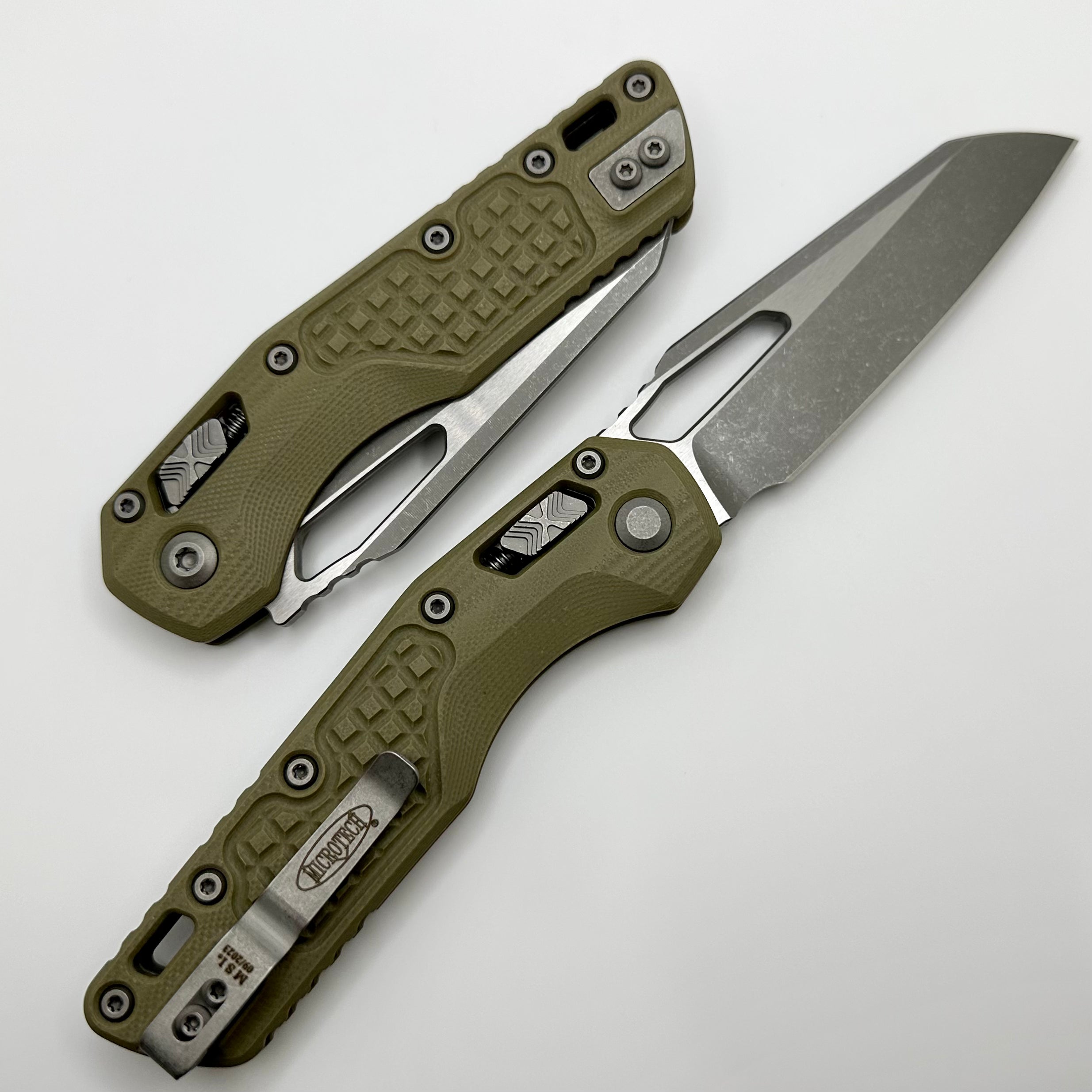 Microtech MSI RAM LOK Ultimate Folding Knife - OD Green G-10 & M390MK Steel