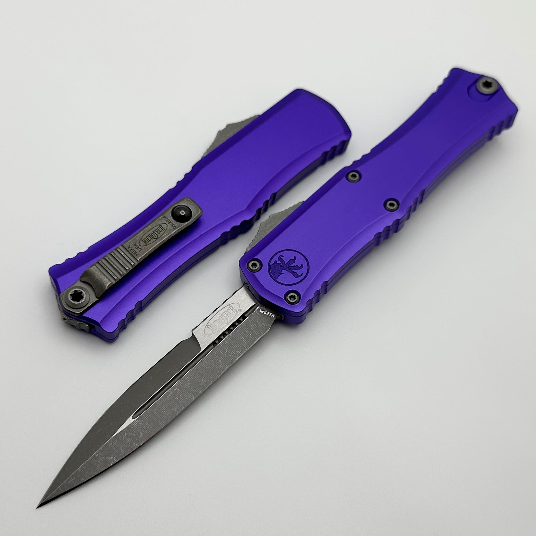 Microtech Mini Hera Apocalyptic Bayonet - Premium EDC Knife with Purple Handle