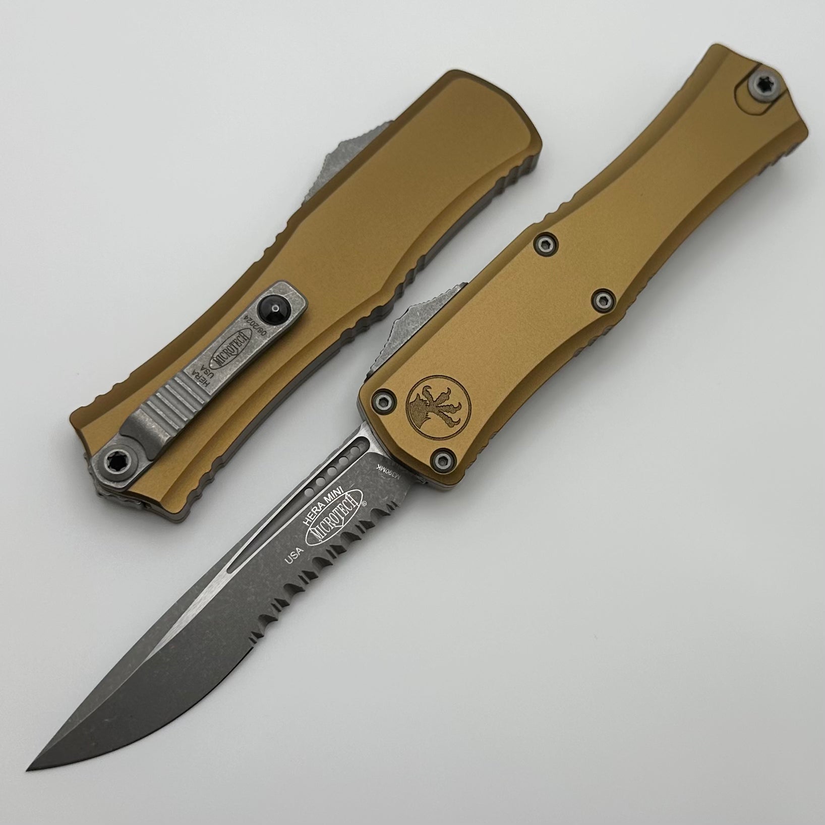 Microtech Hera II Mini Apocalyptic EDC Knife - Premium M390MK Blade & Tan Handle