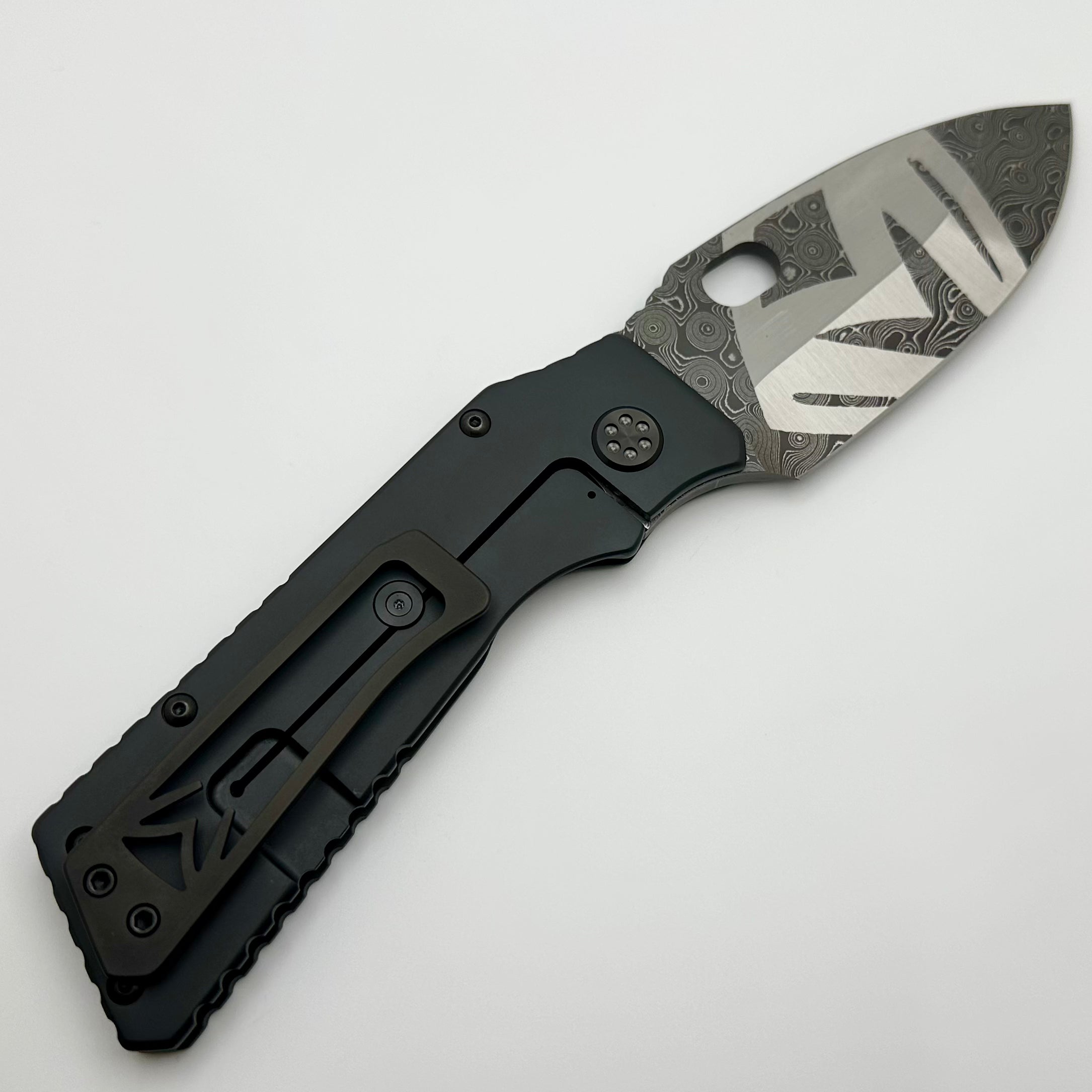 Premium Medford TFF-1 Chad Nichols Damascus USA Flag Knife - Ultimate Tactical Design with DLC Coating