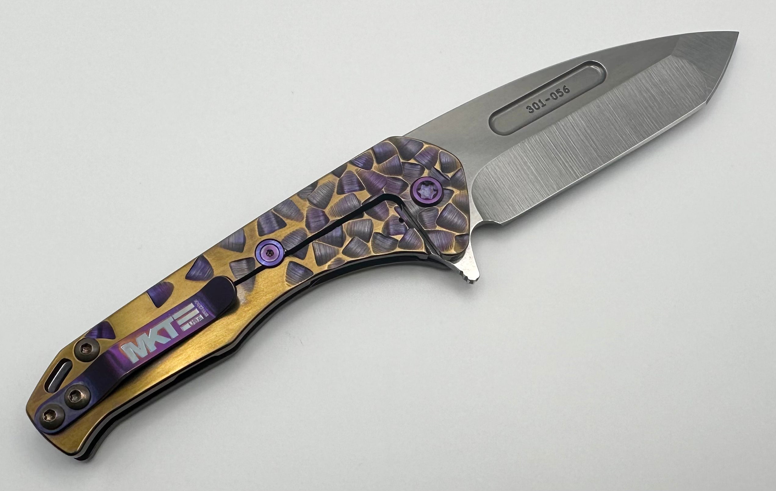 Medford Praetorian Slim Flipper Knife - Premium S45VN Tanto Blade & Bronze/Violet Handles