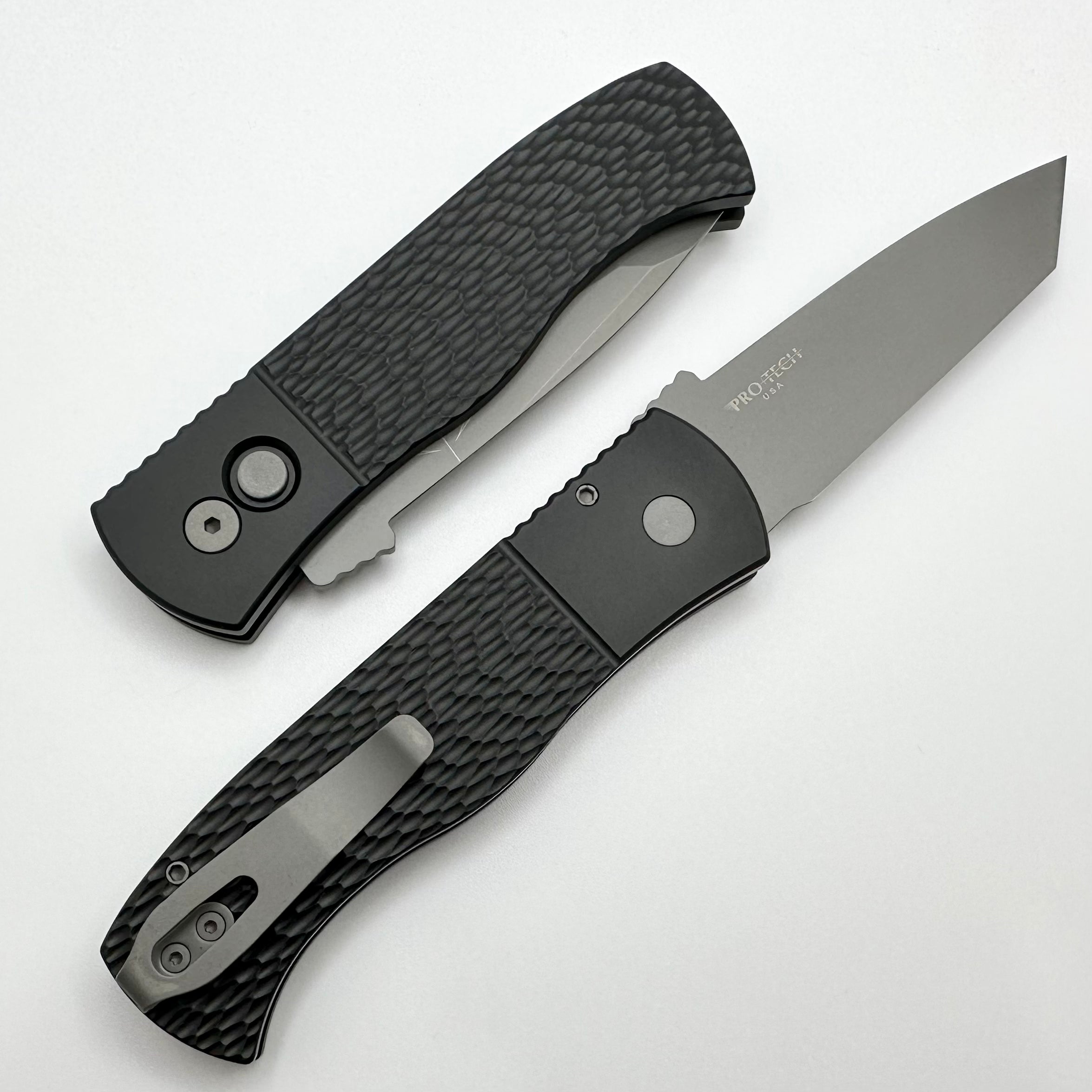 Pro-Tech Emerson CQC7 Ultimate Tactical Knife - Chisel Tanto Blade & Textured Black Handle