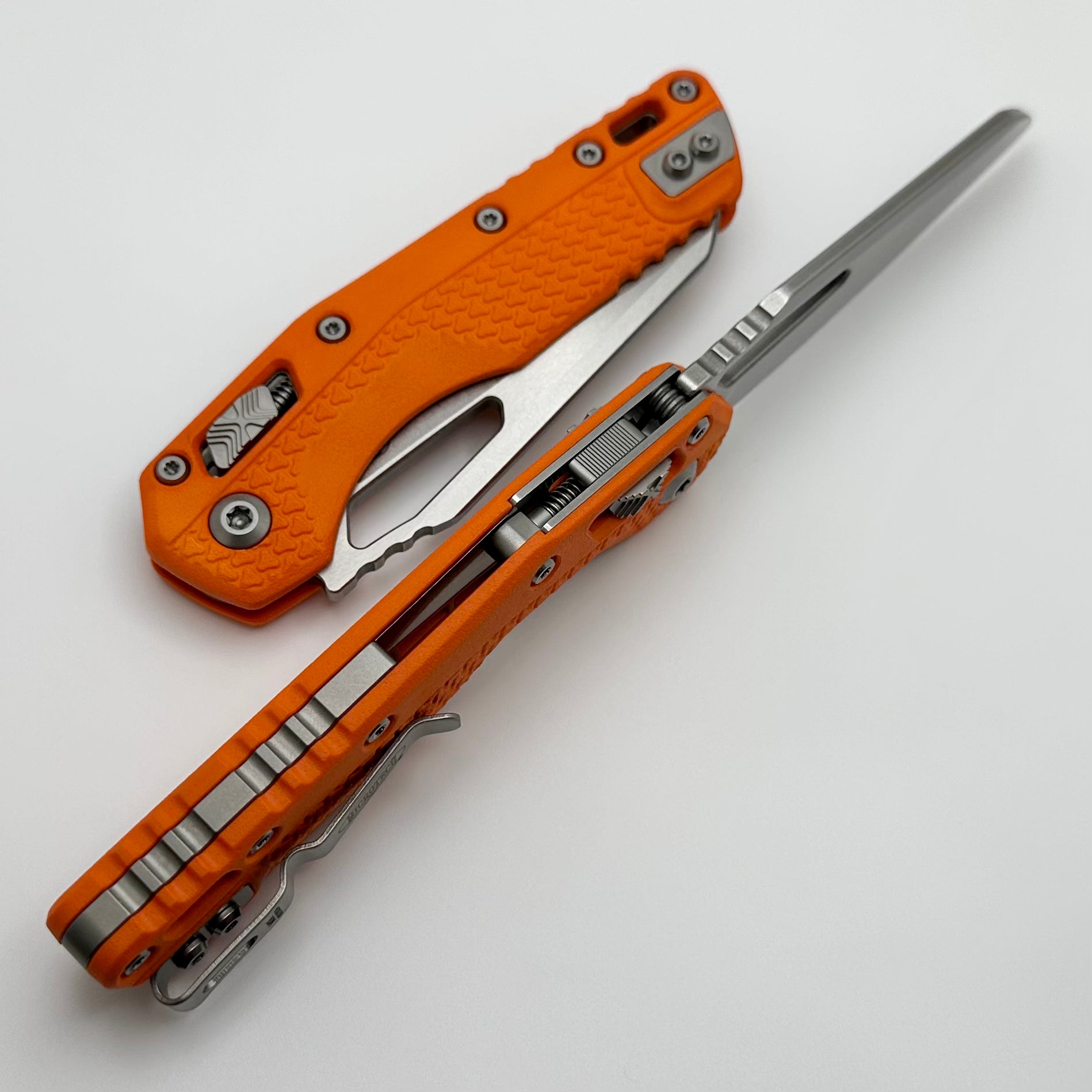 Microtech MSI RAM LOK Premium Folding Knife - Orange Polymer & M390MK Steel