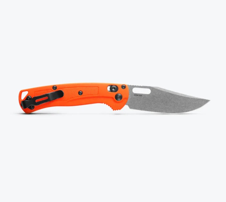 Benchmade Mini Taggedout - Ultimate Orange Grivory Hunting Knife with CPM154 Blade