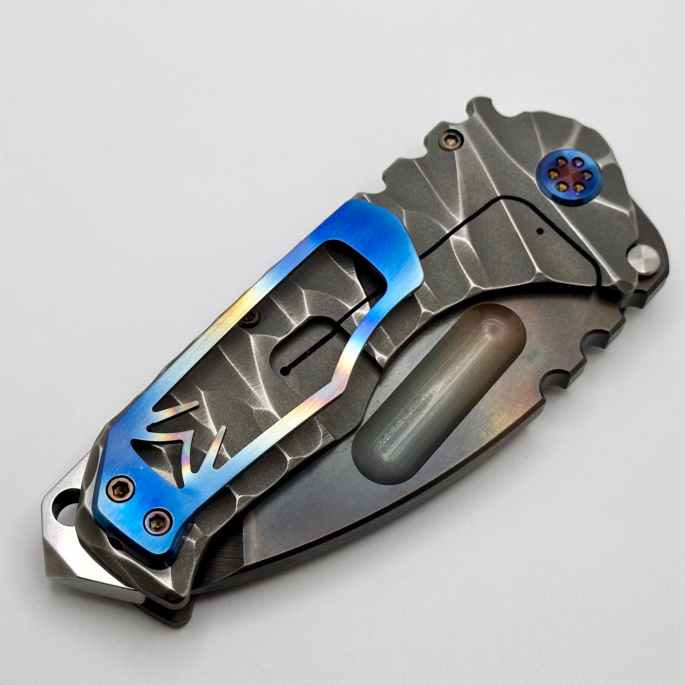 Medford Knife Praetorian TI S45VN - Ultimate Tactical Tanto Blade with Flamed Hardware & Twisted Predator Design
