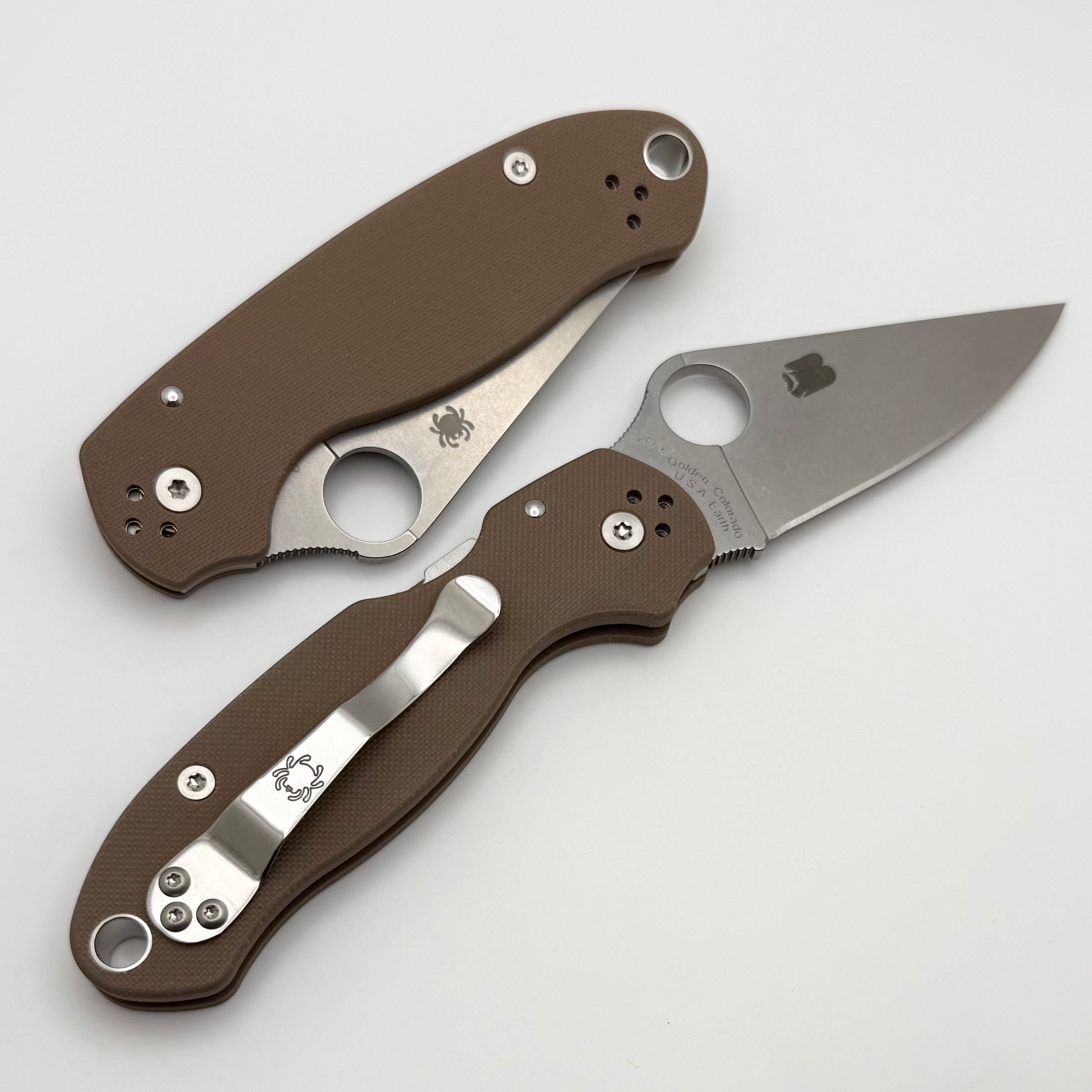 Spyderco Para 3 Ultimate Edition - Brown G-10 & CPM 15V Sprint Run