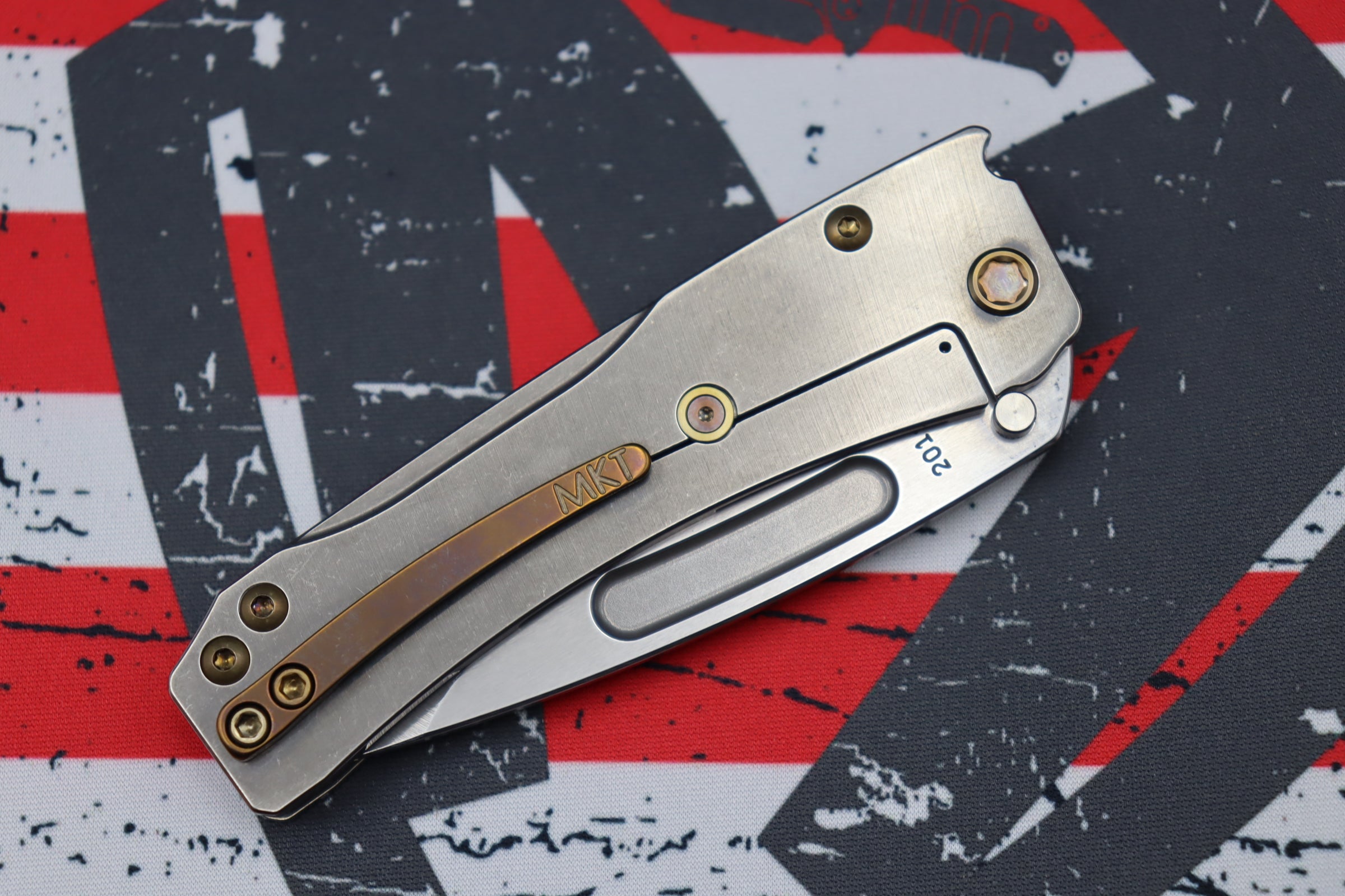 Medford Slim Midi Tanto EDC Knife - Premium S35VN Blade with Filigree Handles & Bronze Hardware