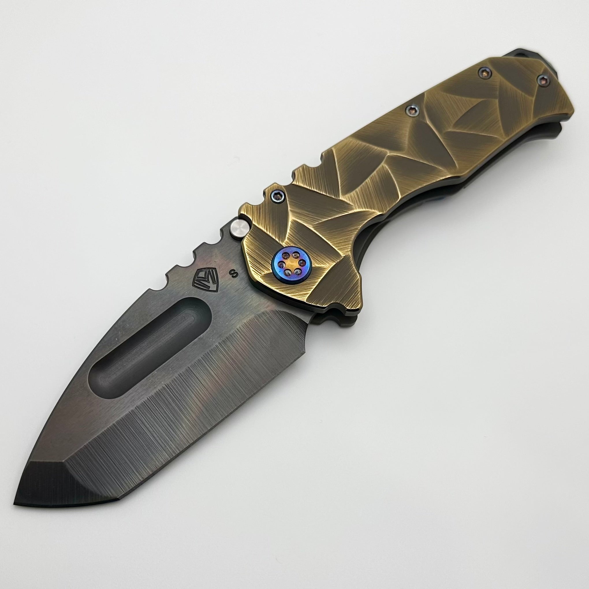 Medford Knife Praetorian TI S35VN - Premium Tactical Tanto Blade with Flamed Titanium Hardware