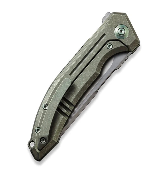 Premium WE Knife Quixotic: Green Titanium Handle & CPM 20CV Blade