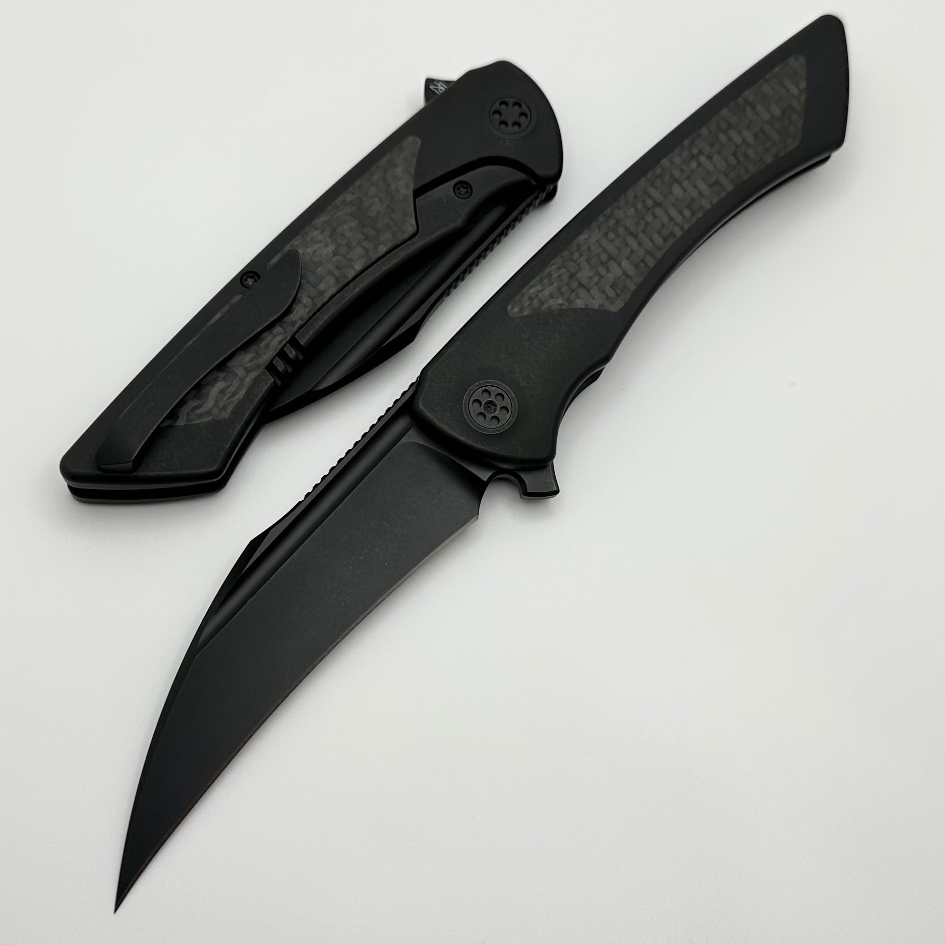 Ultimate SharpByDesign Derecho: Blackout Titanium with Carbon Fiber Inlays & M390 Blade