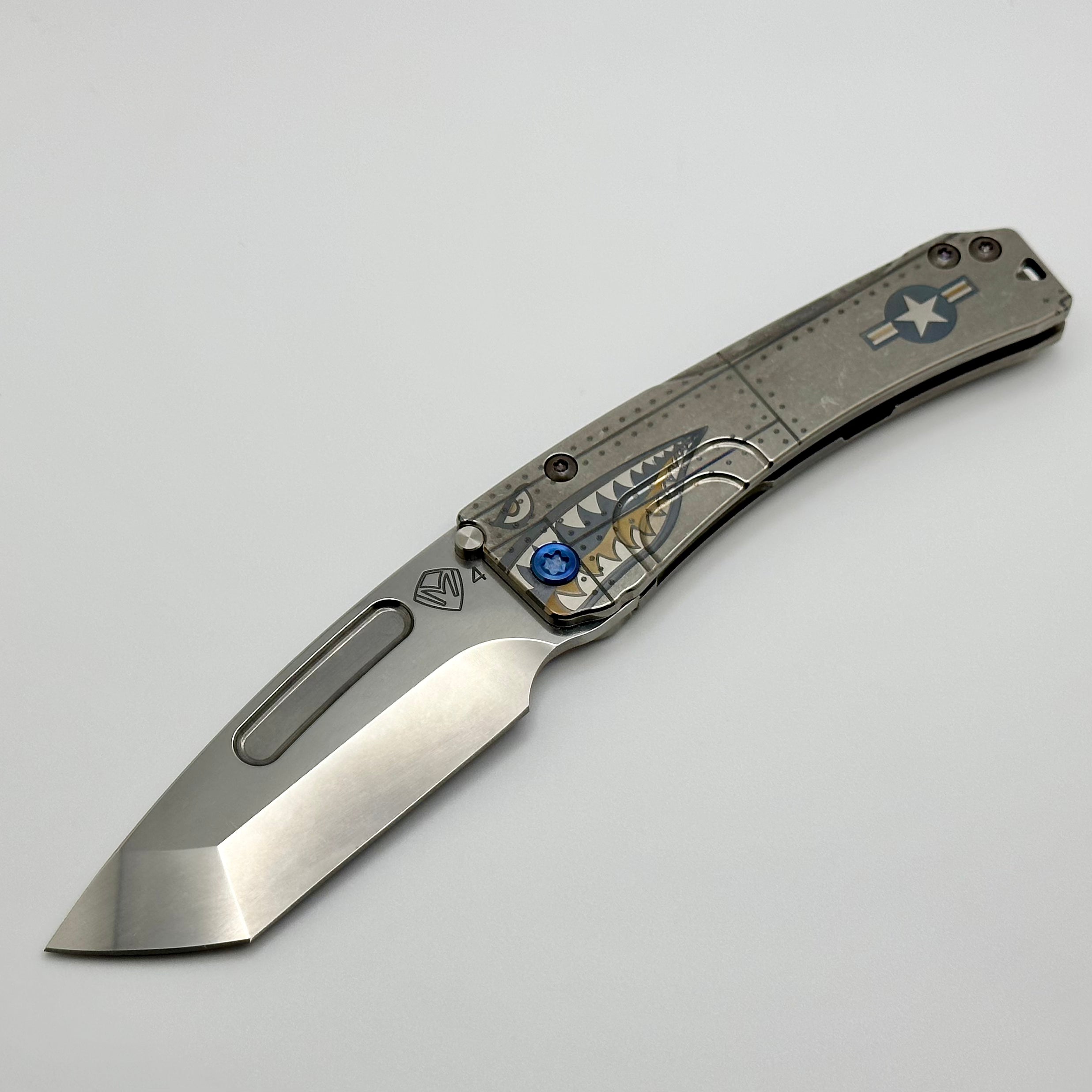 Medford Slim Midi Tanto EDC Knife - Premium S45VN Blade & Blue Hardware