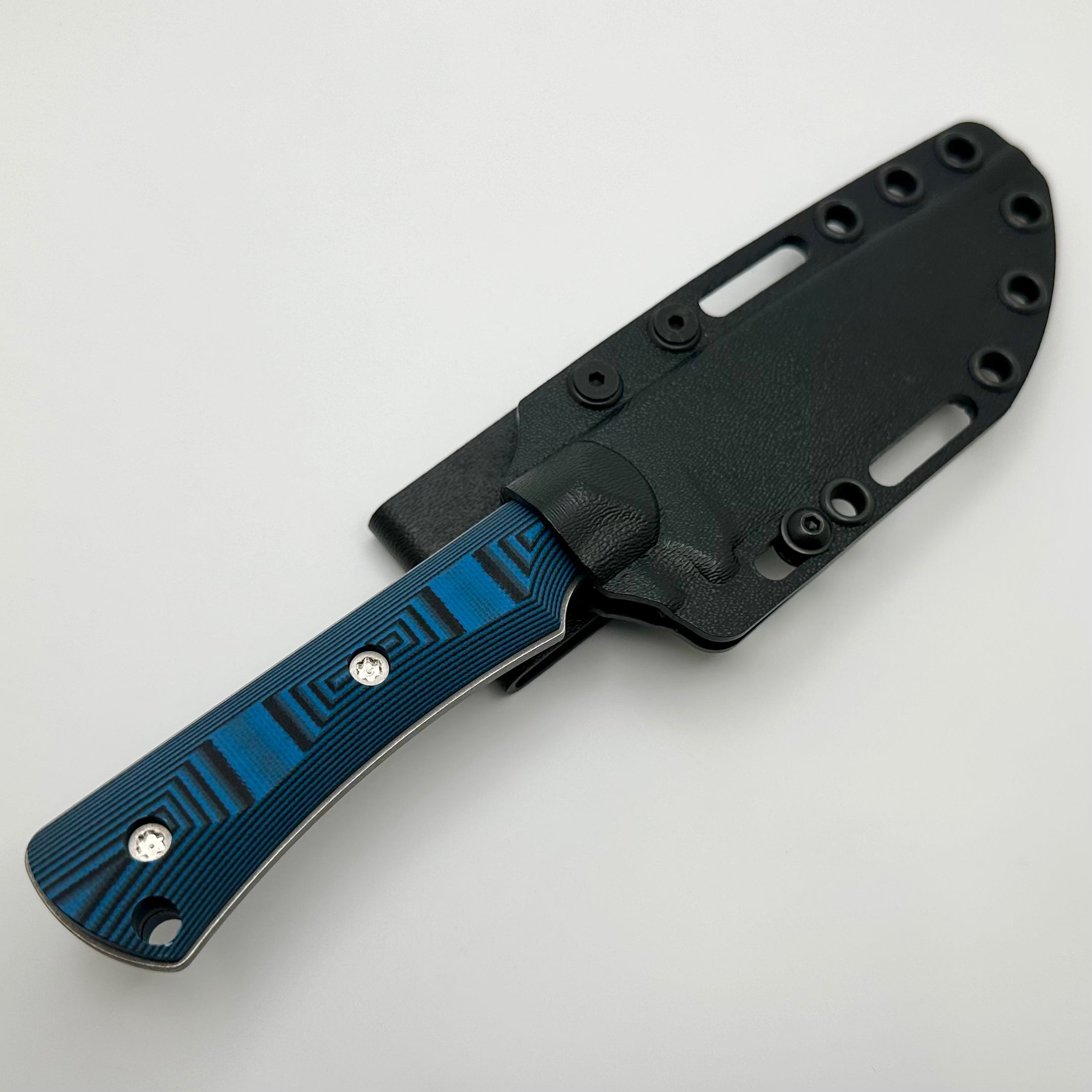 McNees Ridge Runner 3.6 Premium Fixed Blade - Blue/Black G-10 Handle with Atomic CPM-3V Steel