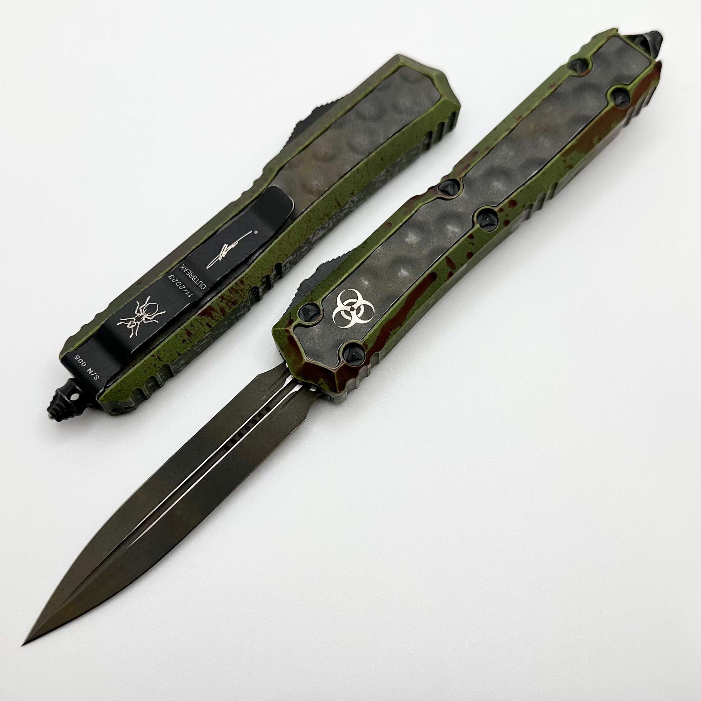 Microtech Makora Outbreak Double Edge Signature Series 206-1OBDS - Premium Tactical Knife (Limited Edition)