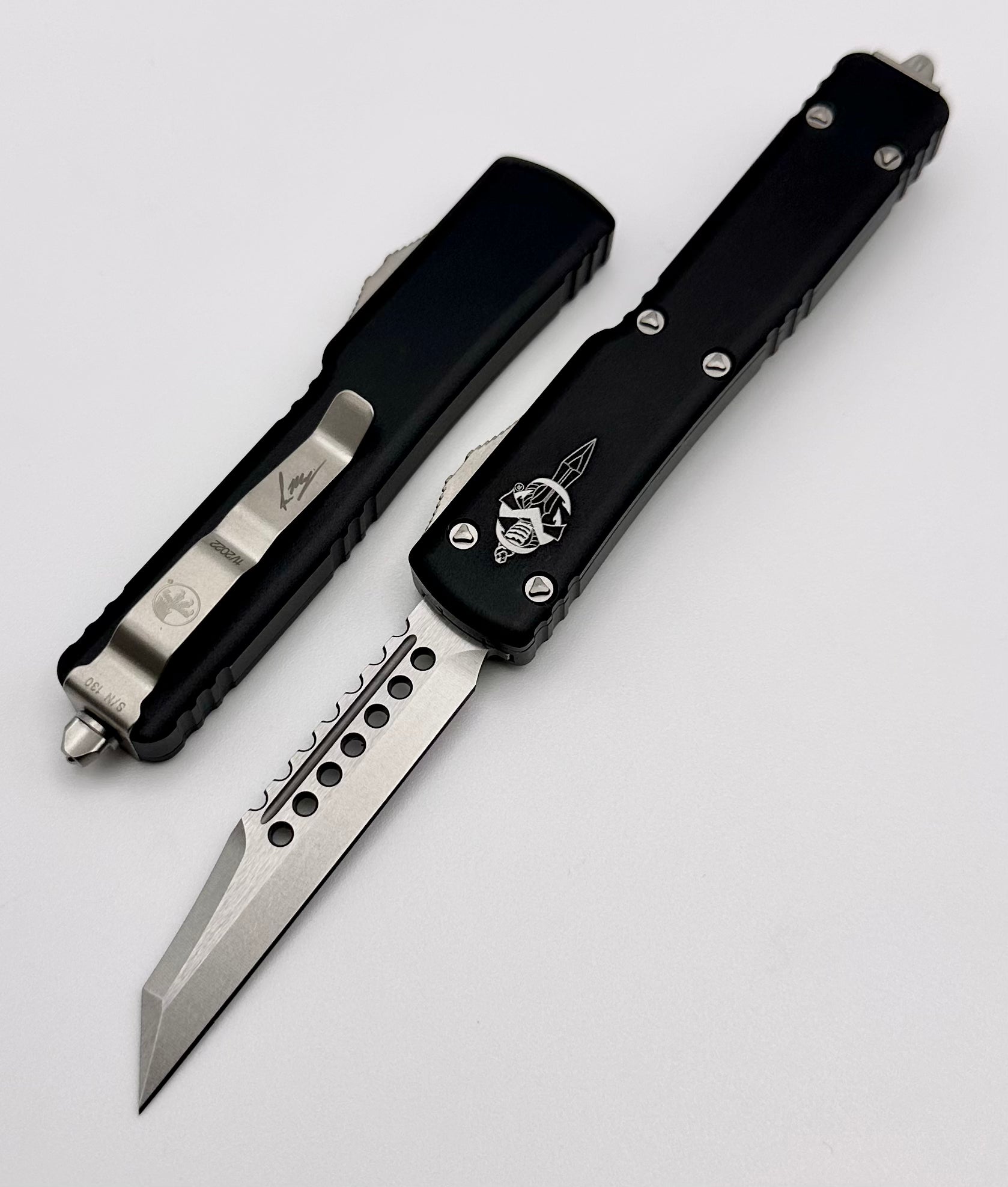 Microtech UTX-70 Warhound Stonewash & Black Premium EDC Knife