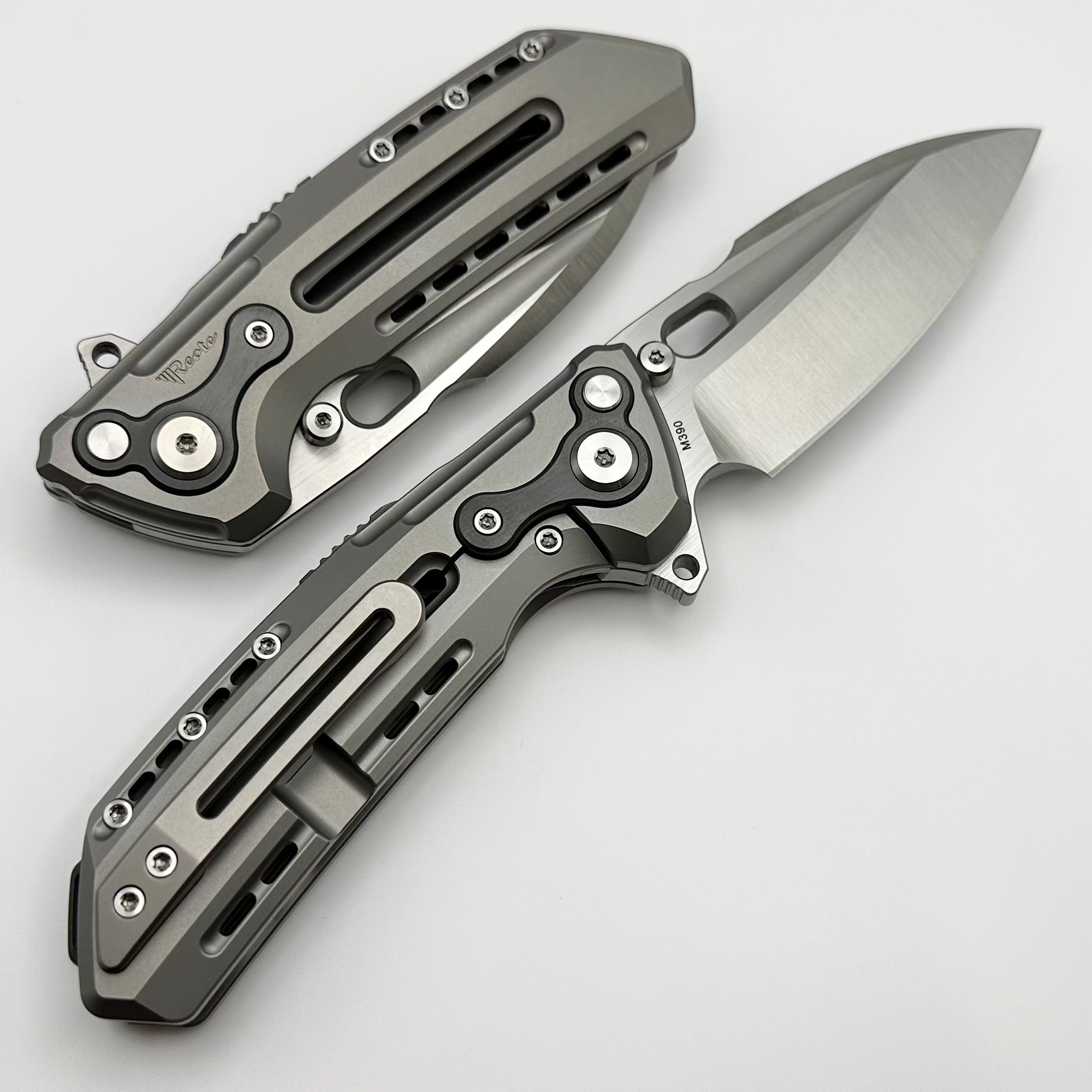 Ultimate Reate T6000 Titanium Folding Knife with Zirconium Inlays & M390 Blade