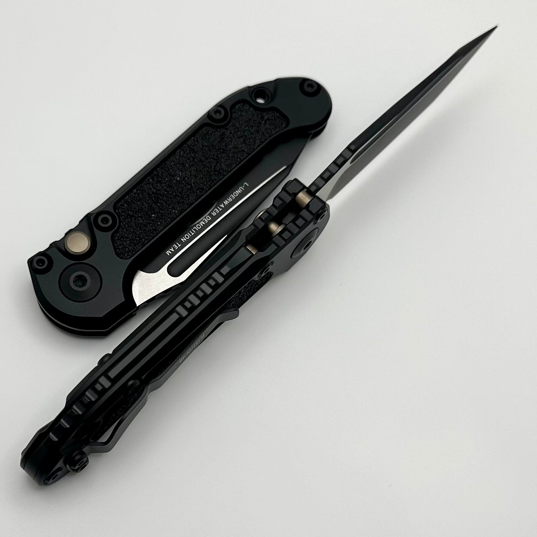 Microtech Ultimate Tactical Tanto LUDT Gen III - Black Aluminum Handle