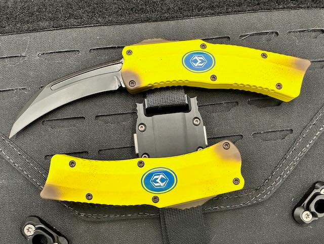 Heretic ROC STABNANA Ultimate Banana-Inspired Automatic Knife with DLC Blade