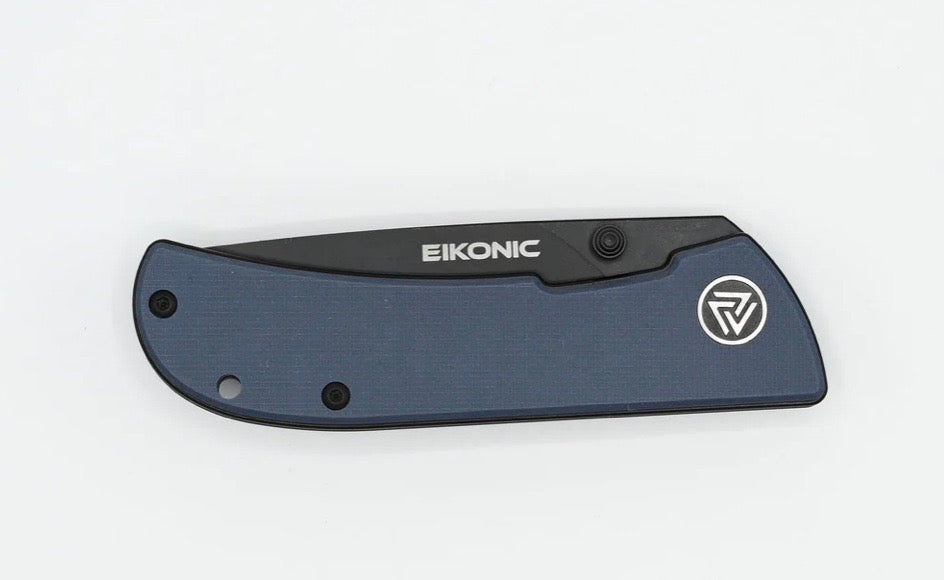 Eikonic Fairwind Everyday Carry Knife - Premium D2 Steel & Blue G-10 Handle