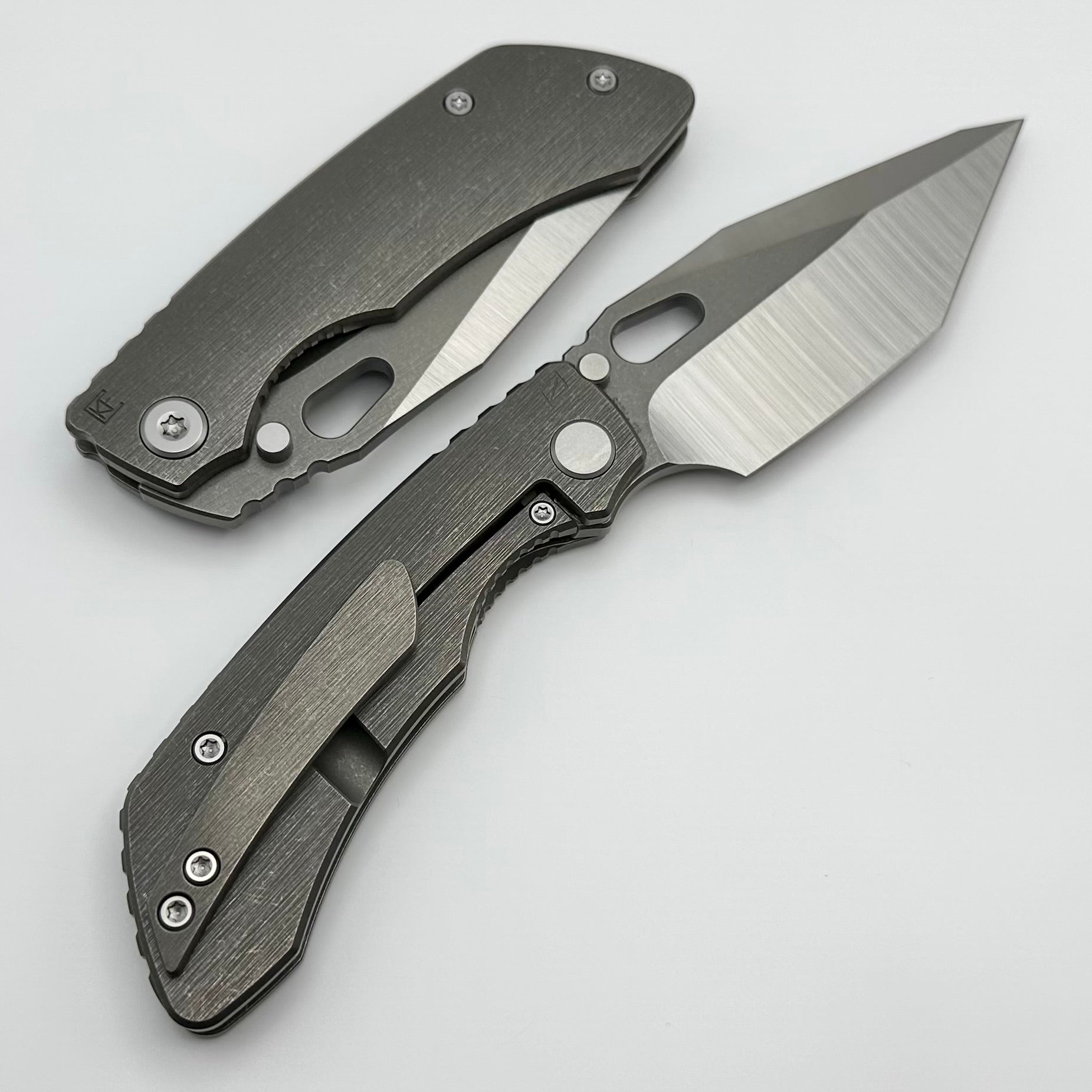 Custom Knife Factory Rotten Evo T - Premium S90V Blade with Titanium Handles