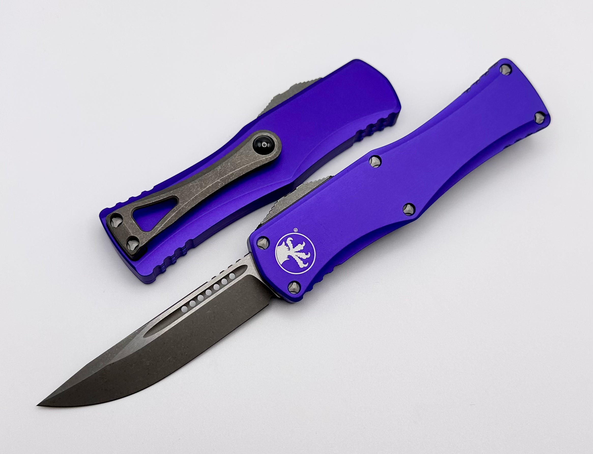 Microtech Hera Apocalyptic Standard & Purple Premium Folding Knife