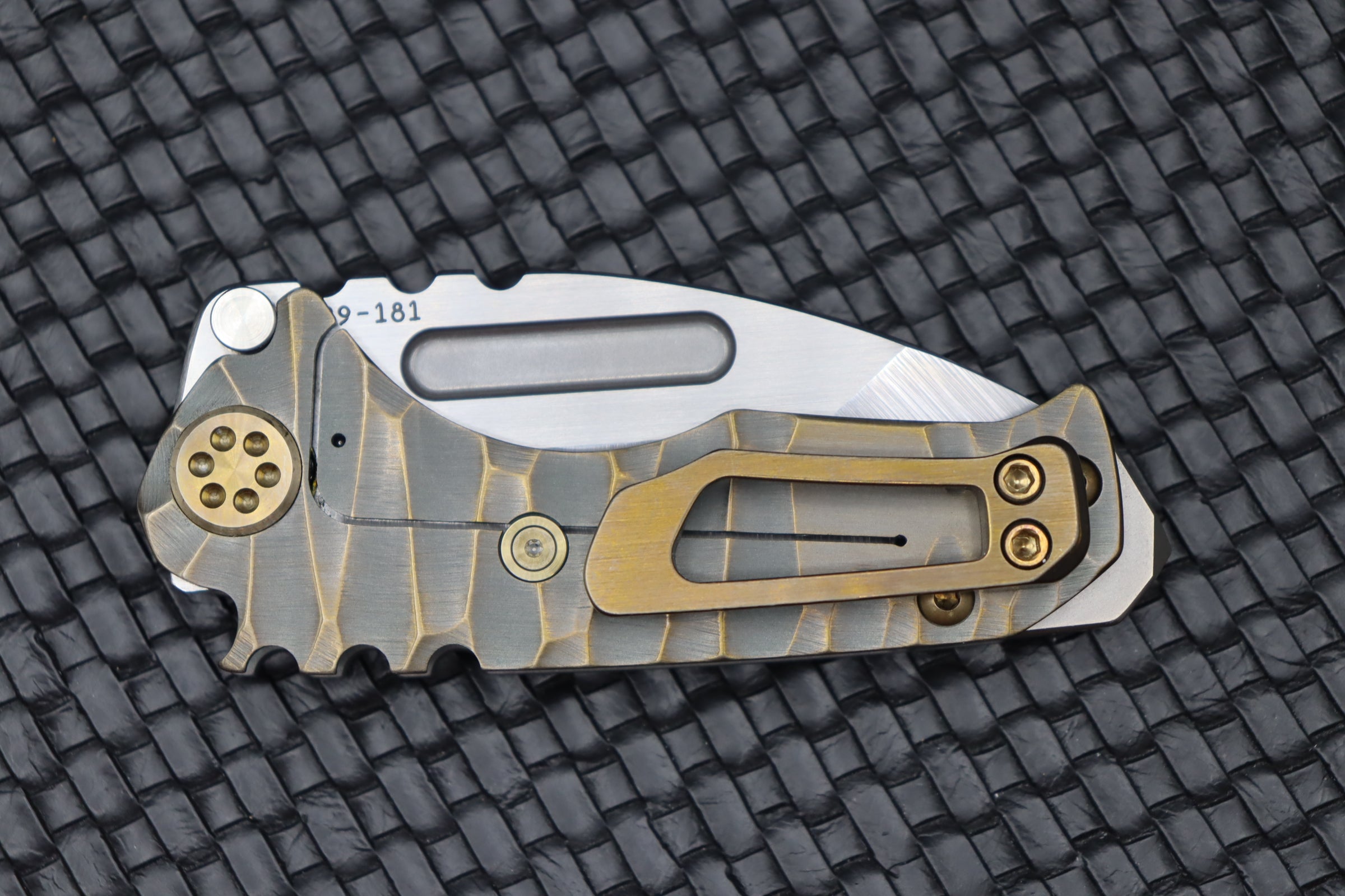 Medford Micro Praetorian T - Premium Compact Tactical Knife with Bronze Accents