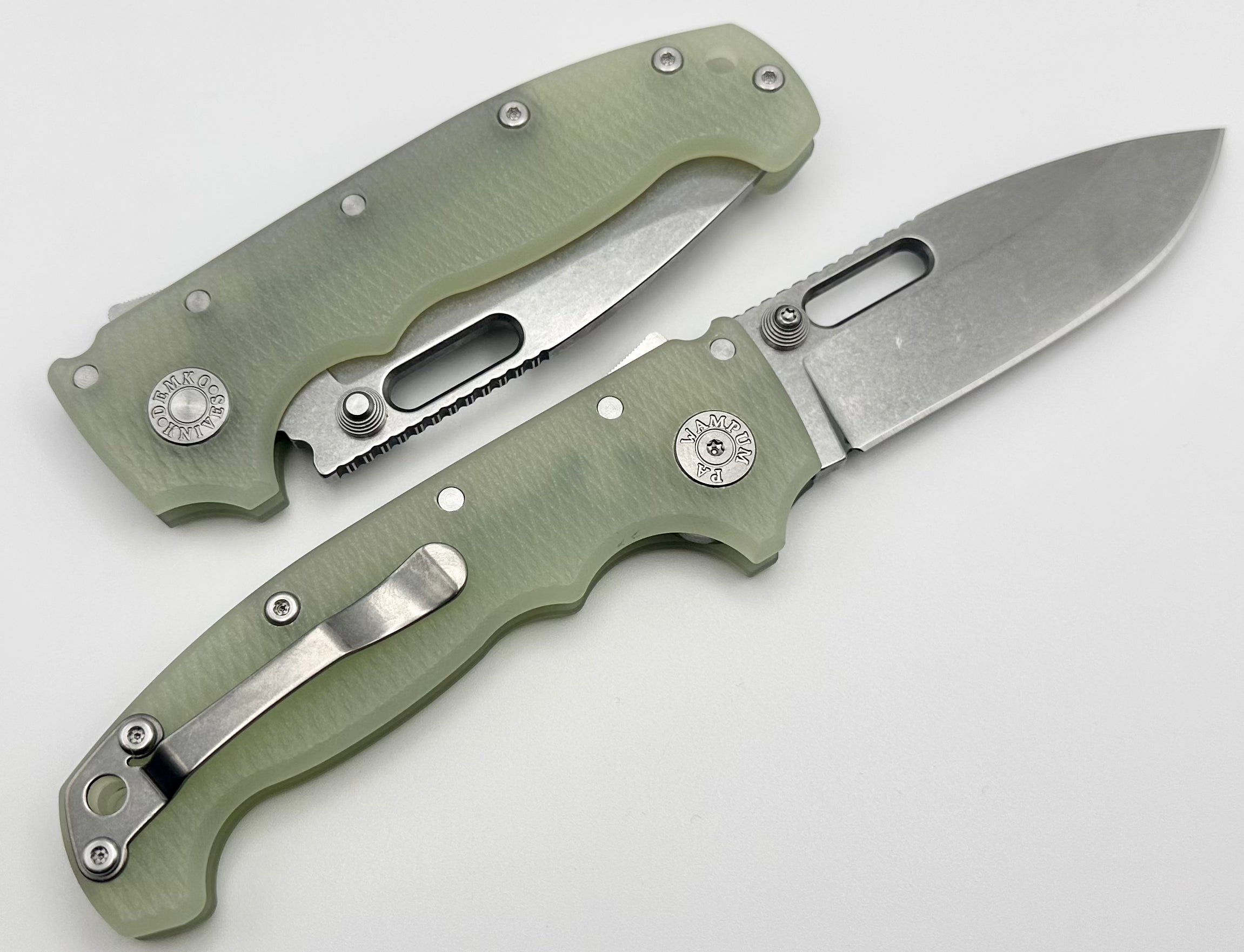 Premium Demko Knives MG AD20: Ultimate Drop Point 3V with Natural Jade G-10 – Limited Edition