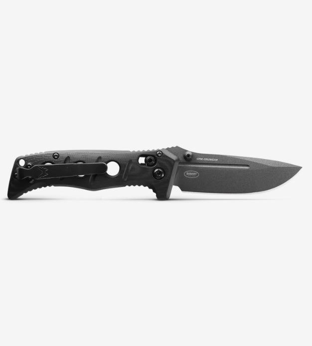 Benchmade Premium Mini Adamas Tactical Folder - Black G-10 & Cruwear