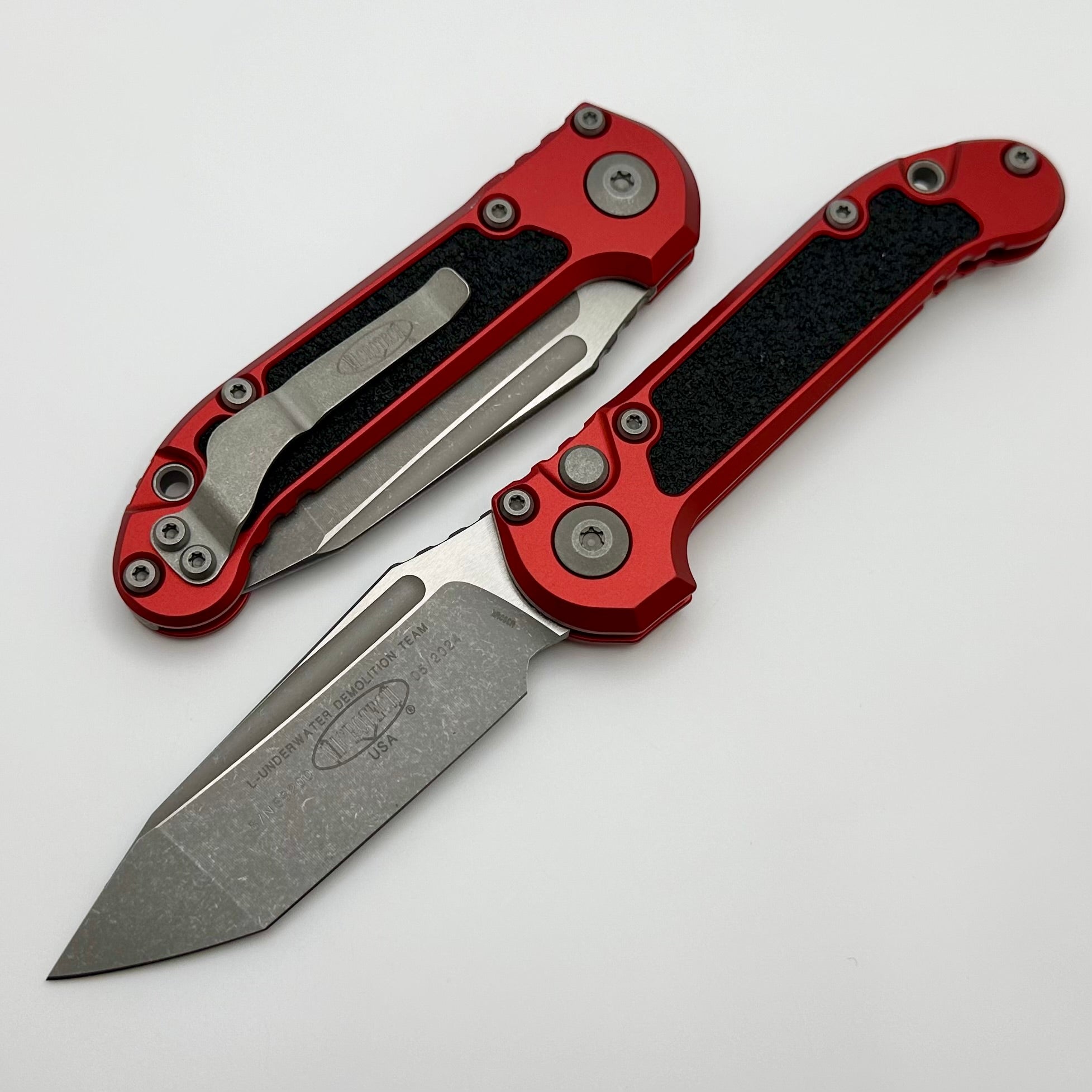 Microtech Premium LUDT Gen III Apocalyptic Tanto Knife with Red Handle - Ultimate Tactical EDC