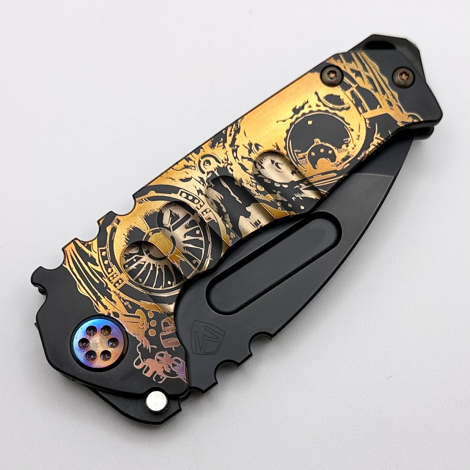 Medford Praetorian Genesis Tanto - Premium Steampunk Design with Flamed Hardware & PVD Coating