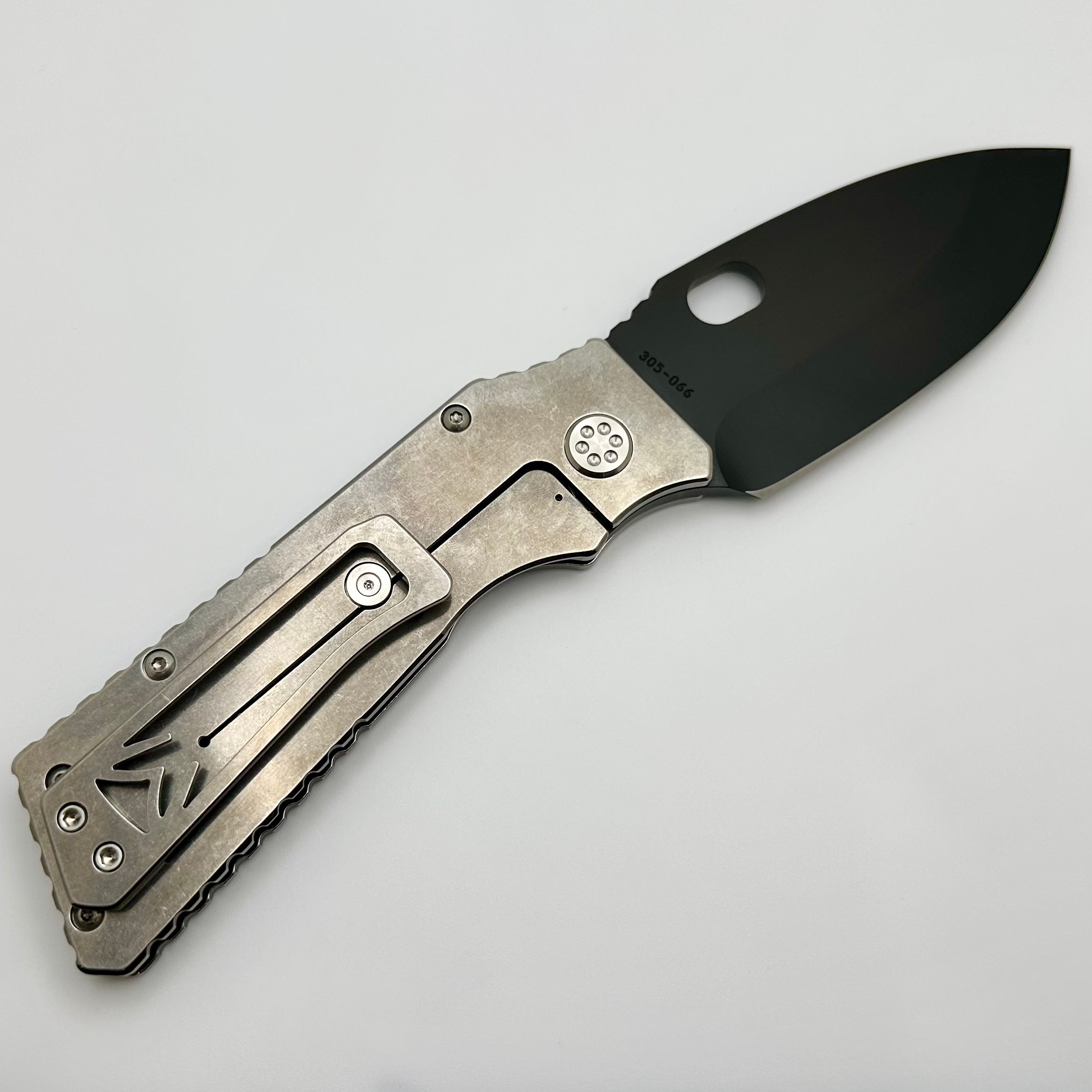 Premium Medford TFF-1 S35VN Folding Knife with Tumbled Handles