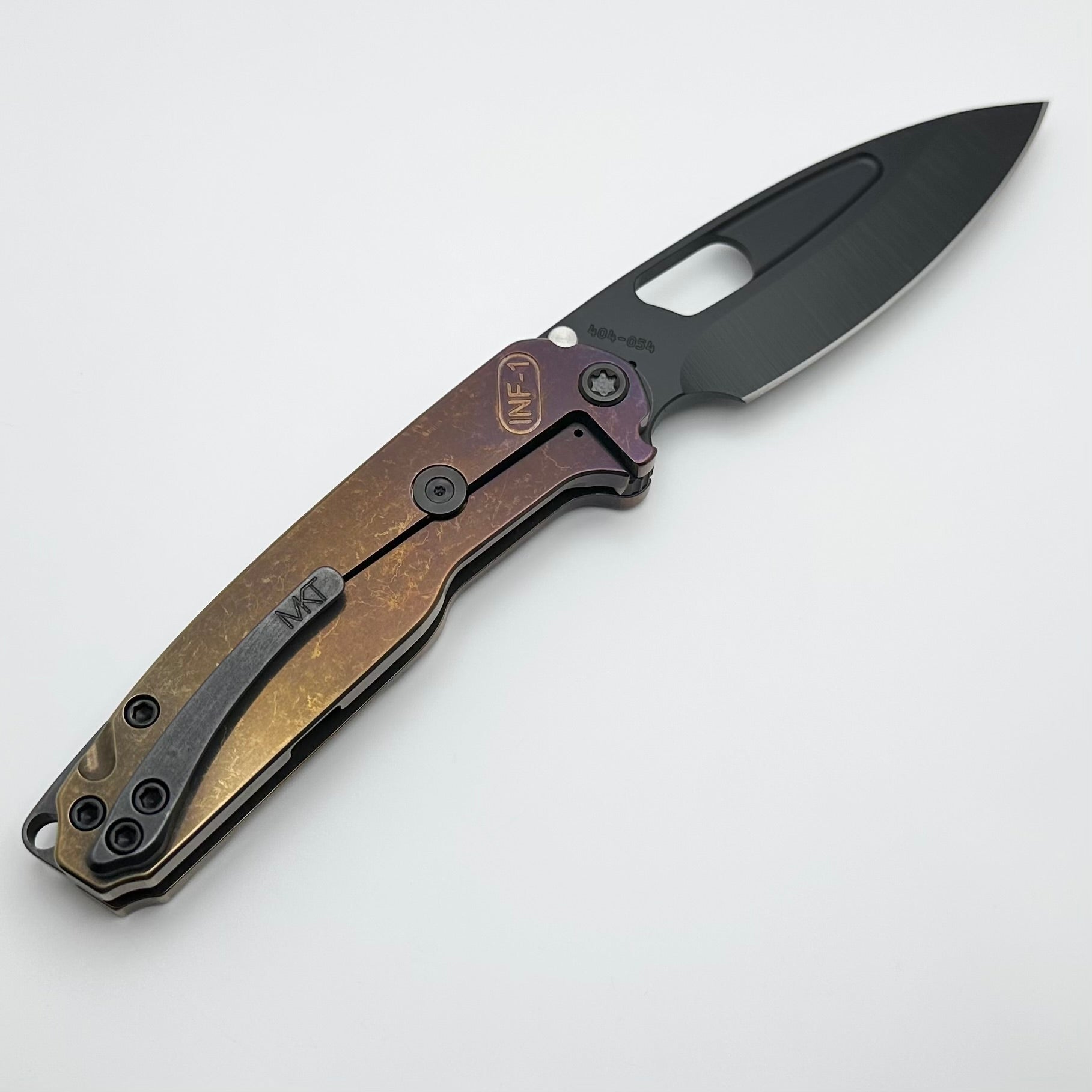 Medford Knife Infraction DLC S45 | Premium Bronze/Violet Fade Handles with Black Hardware