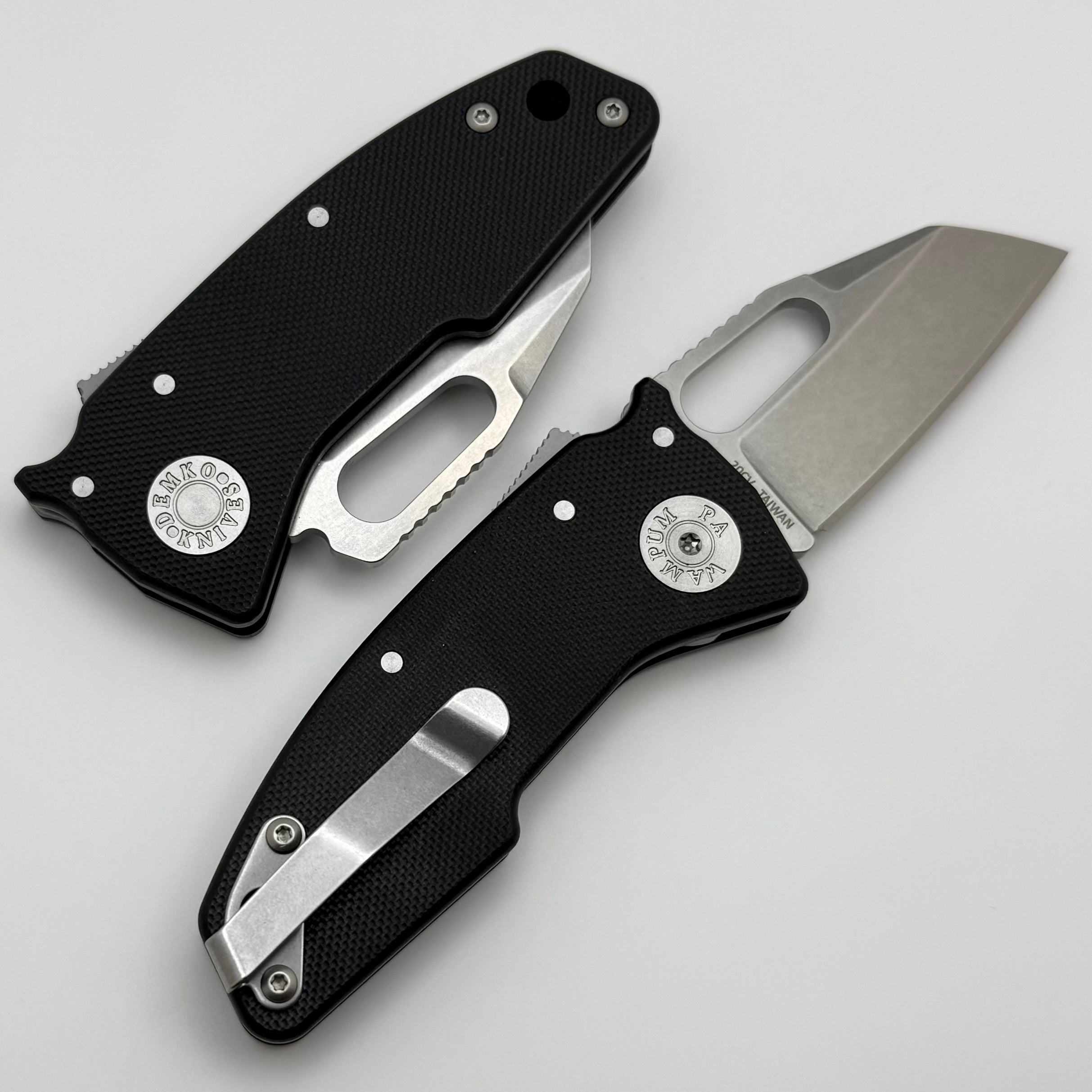 Premium Demko Nano Shark Folding Knife with Black G-10 Handles & CPM-20CV Steel